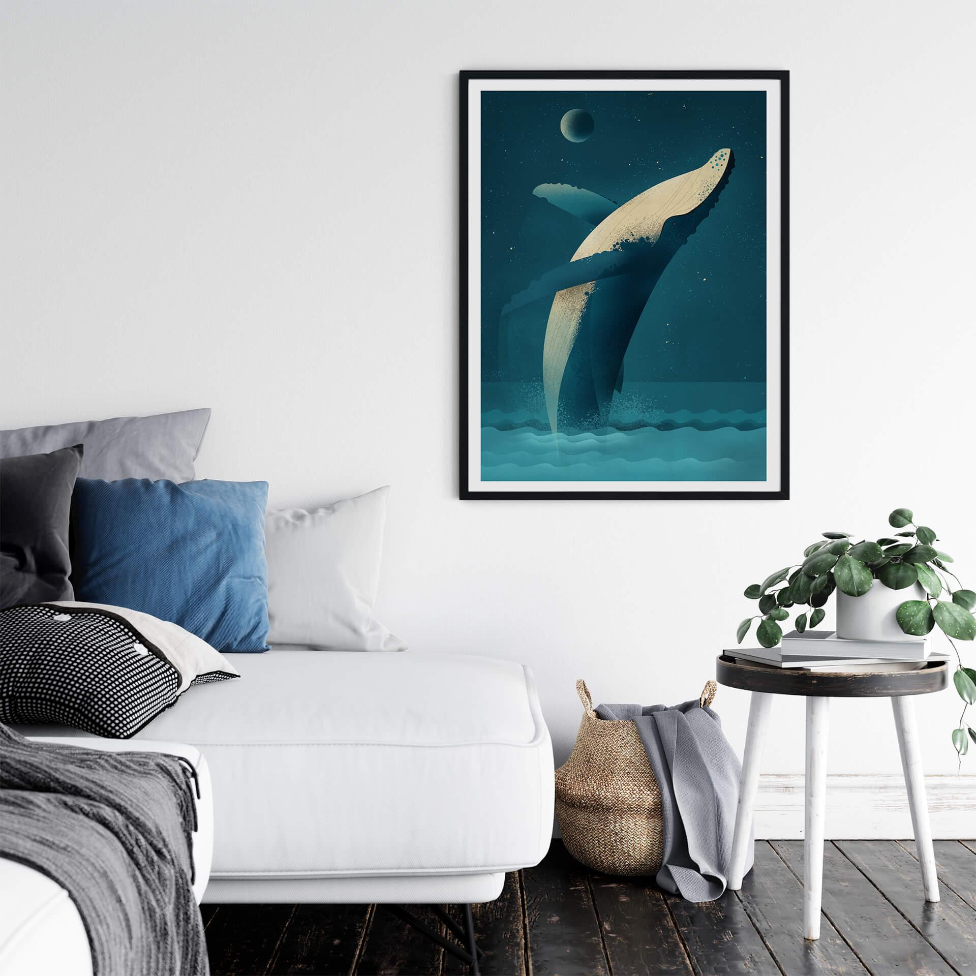 Poster Braun - Humpback Whale