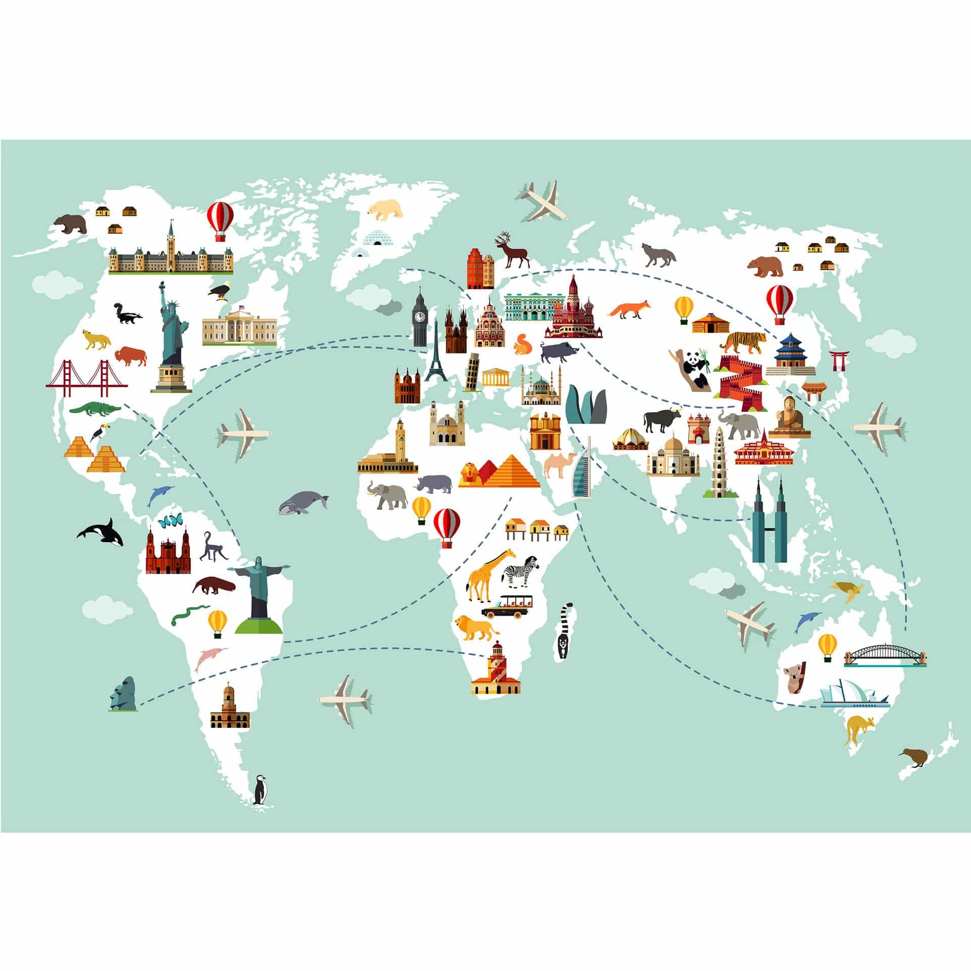 Fotomurale - Travel the World