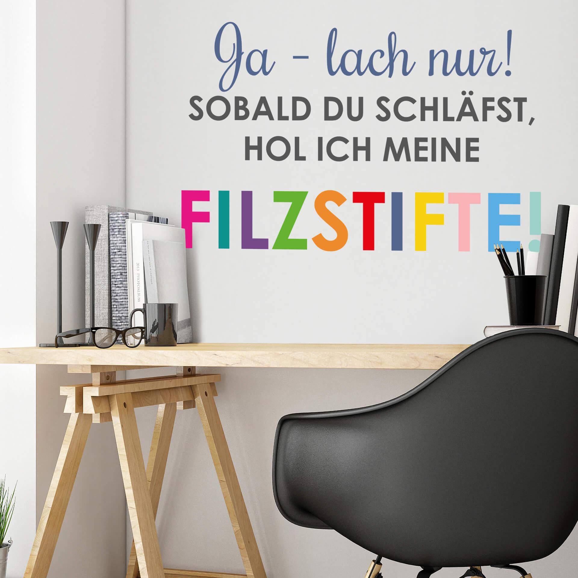 Wandtattoo Ja - lach nur! ...