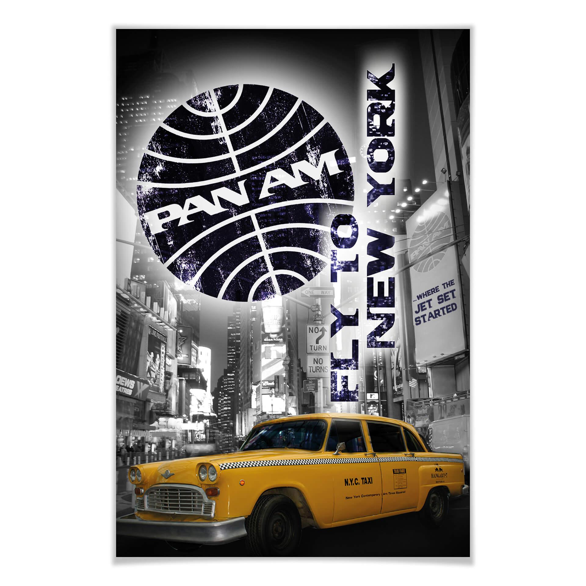 Poster PAN AM – New York Yellow Taxi Cab