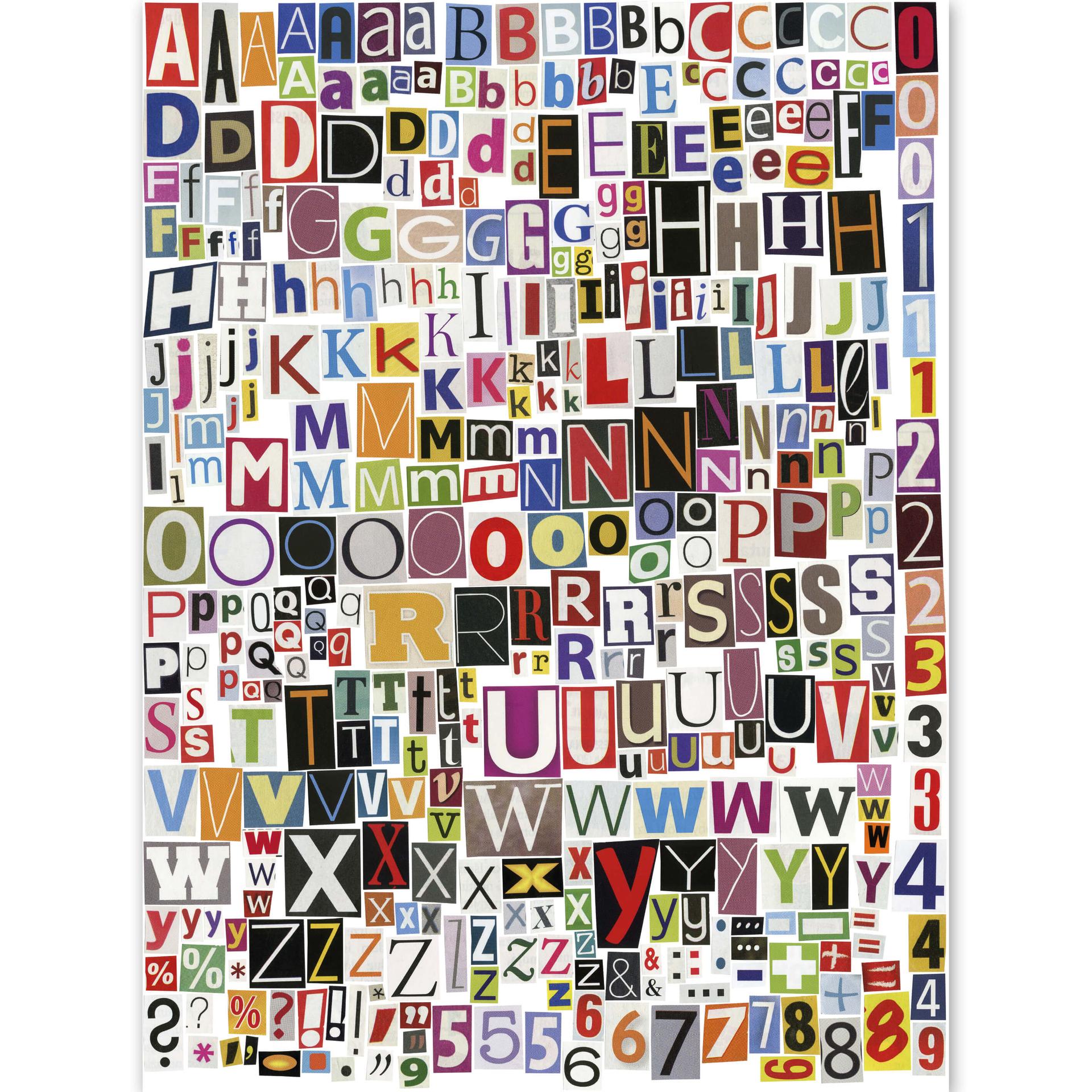 Fotobehang Knipselcollage