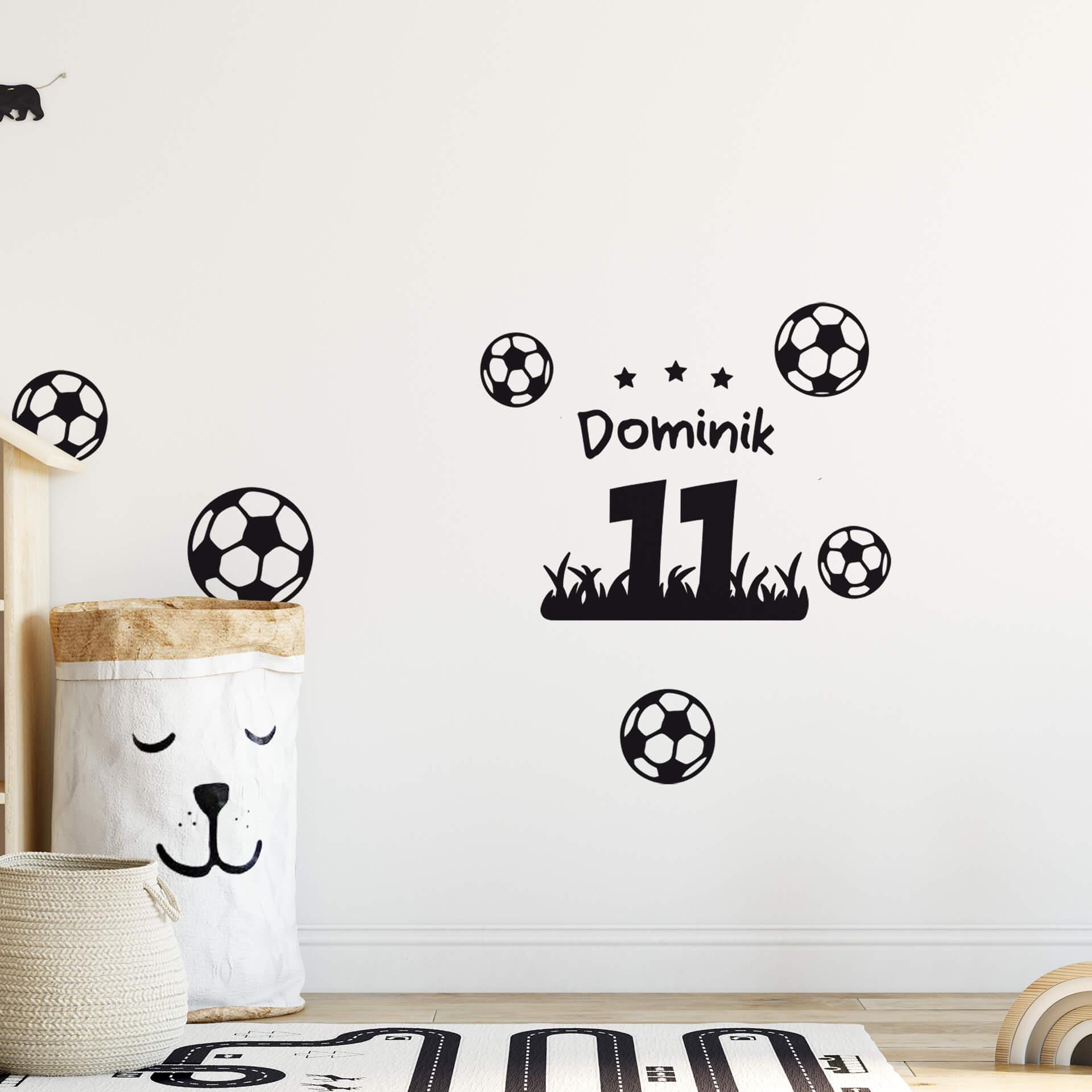 Sticker mural - Prénom maillot de football