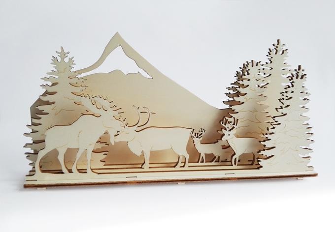 Décoration en bois - Crèche - Rennes