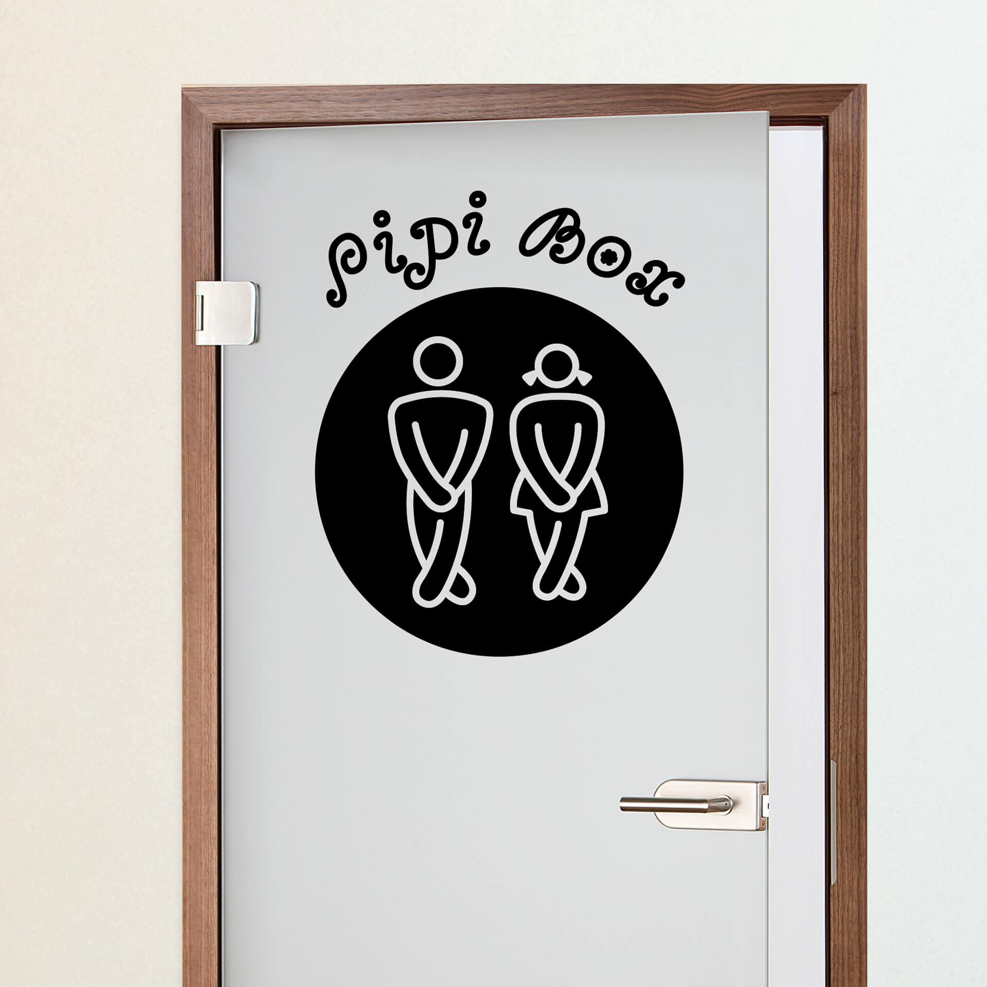Sticker mural - Pipi Box