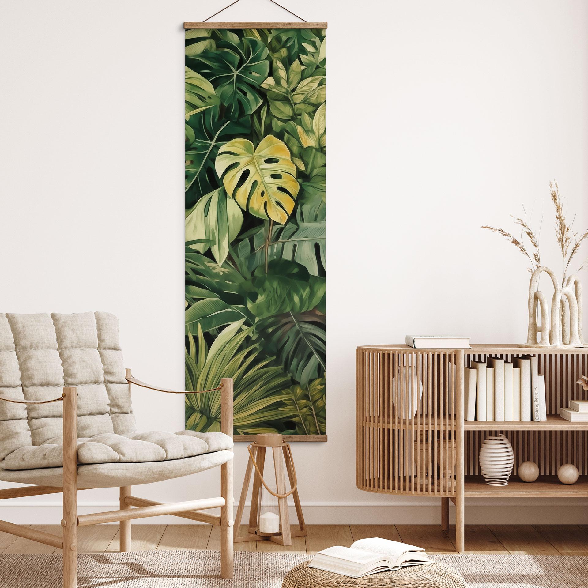 Tekstil plakat med jungleplanter - Jaszke - Panorama