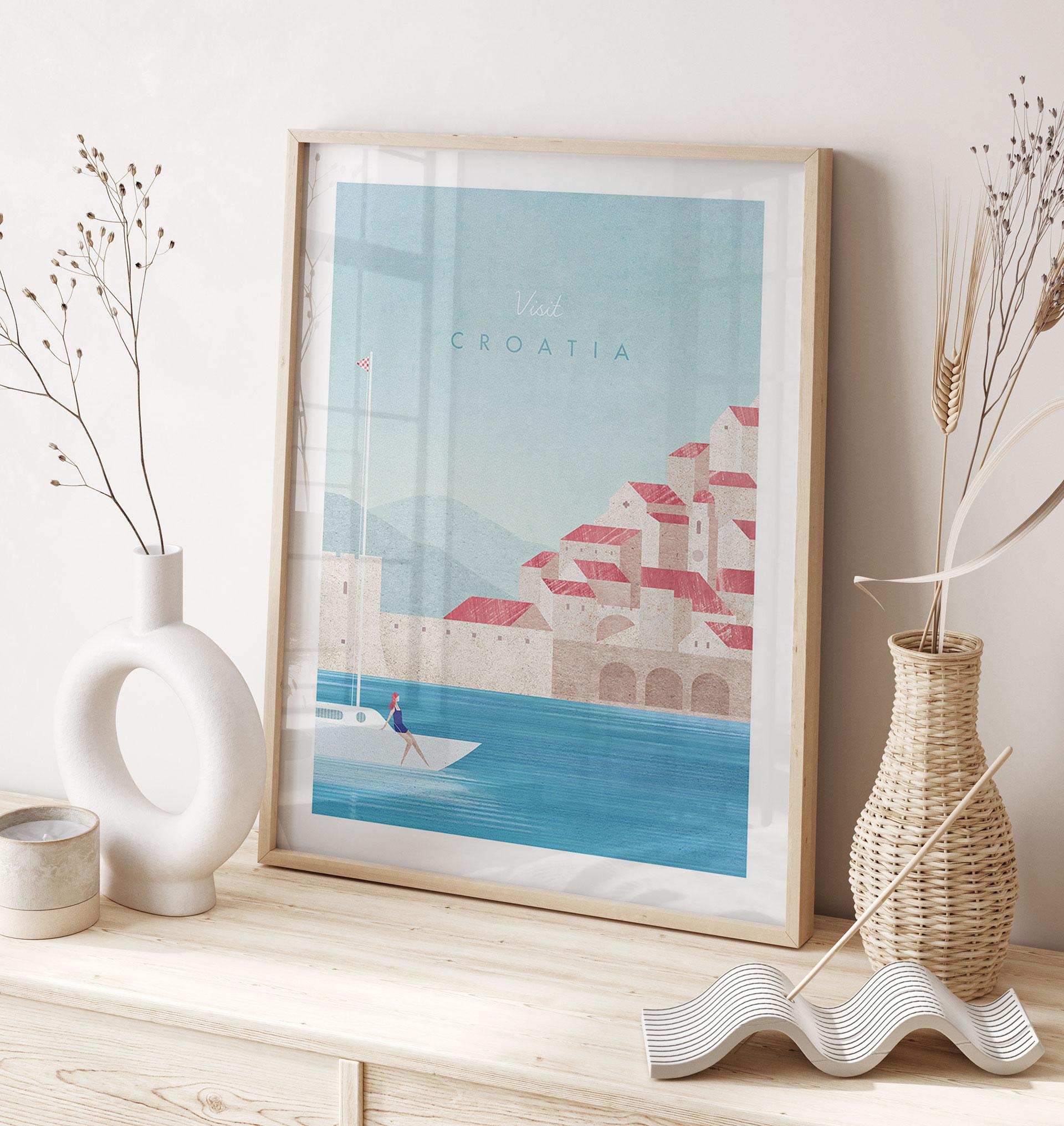 Plakat Ferie i Kroatien - Rivers