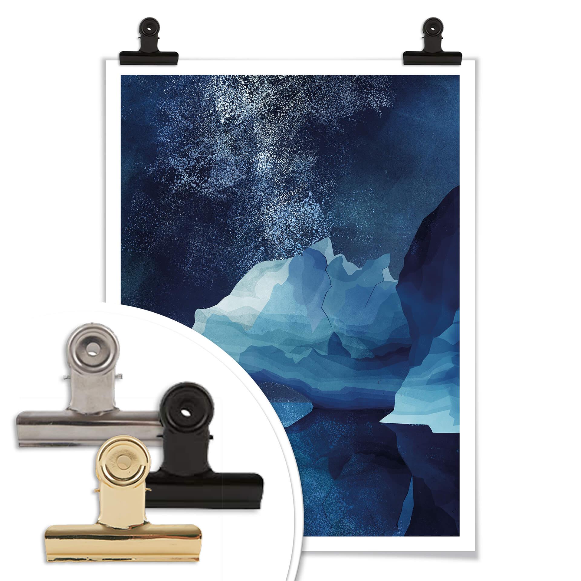 Poster Goed Blauw - Ijsbeer