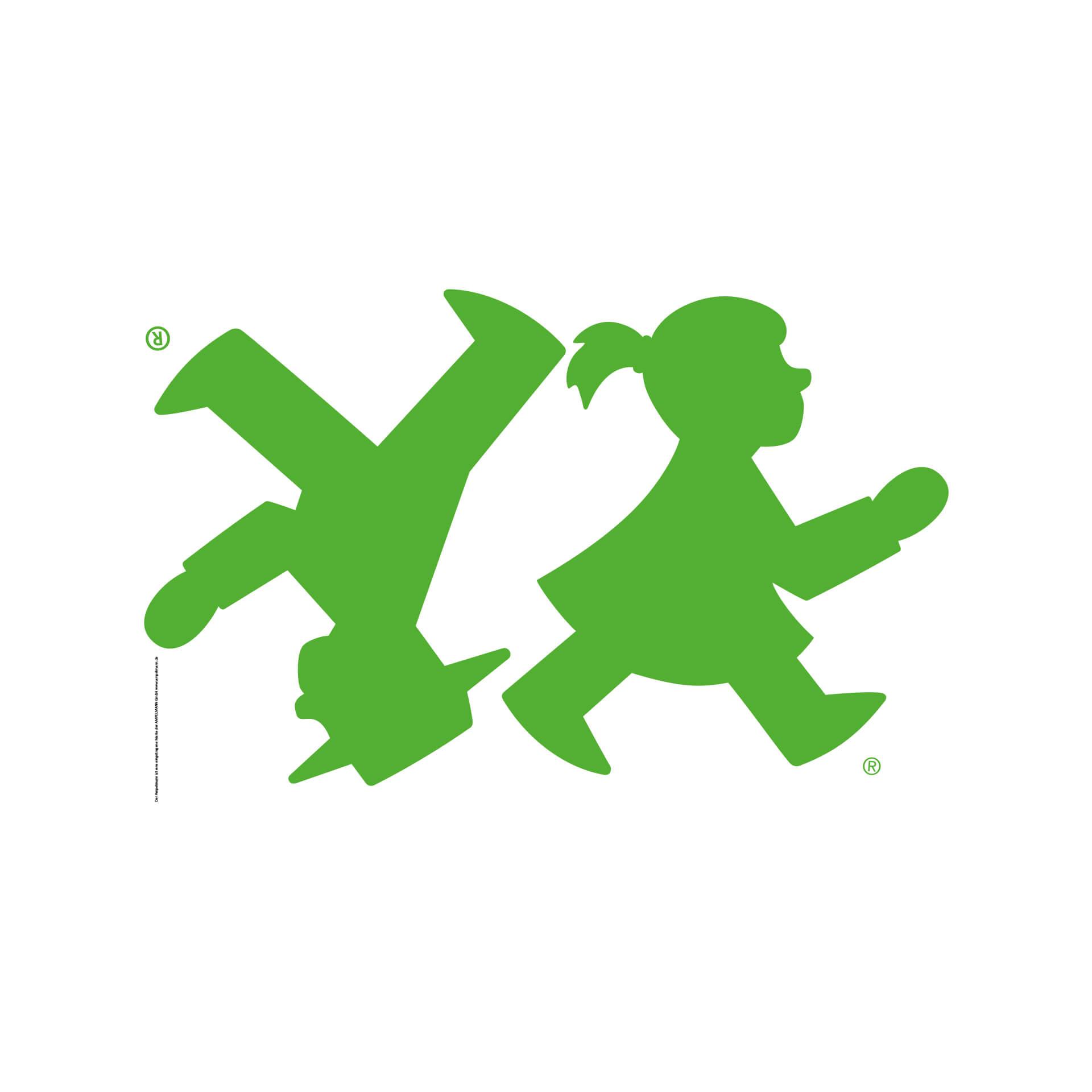 Wandtattoo Ampelmann Geher Set