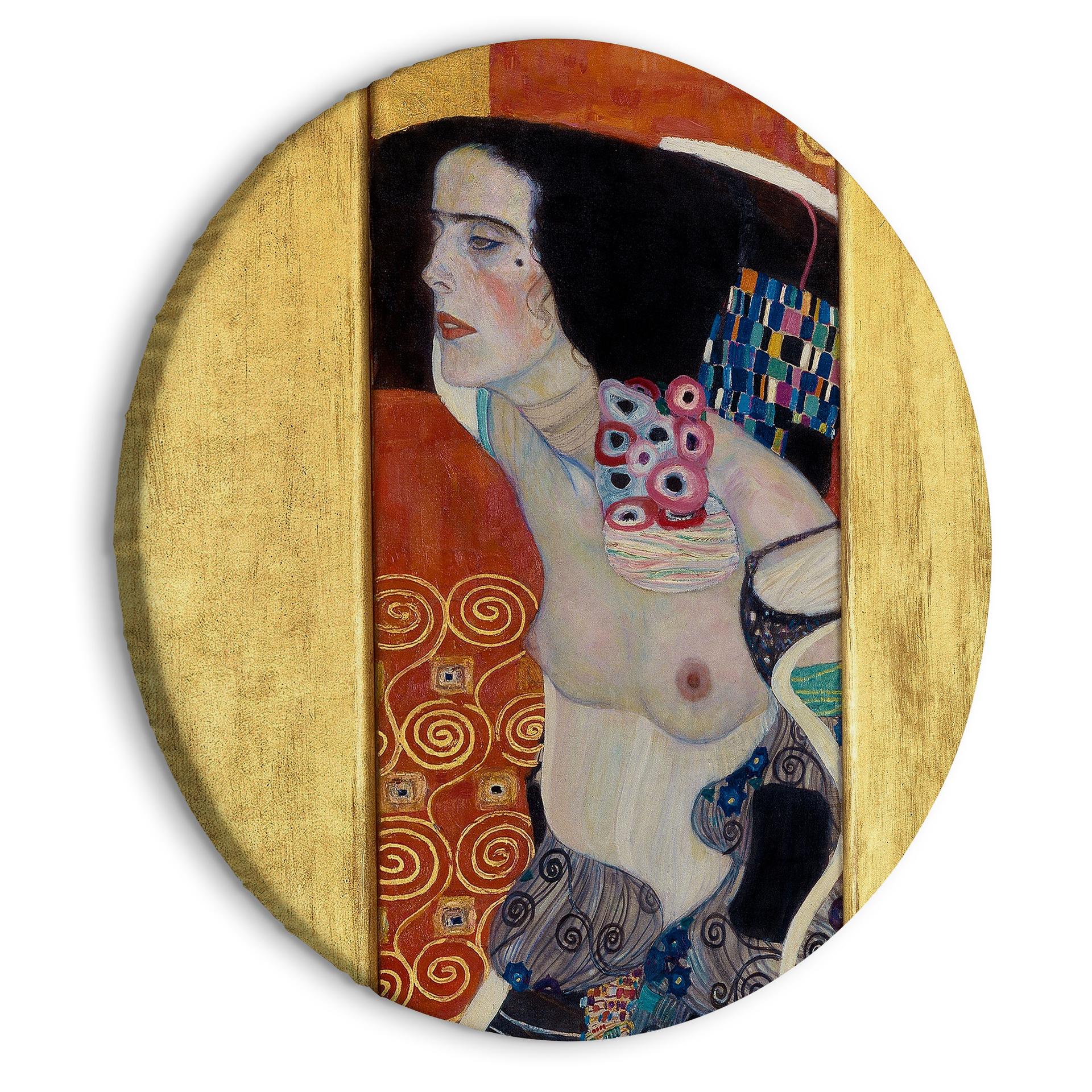 Rundes Leinwandbild Klimt - Judith II