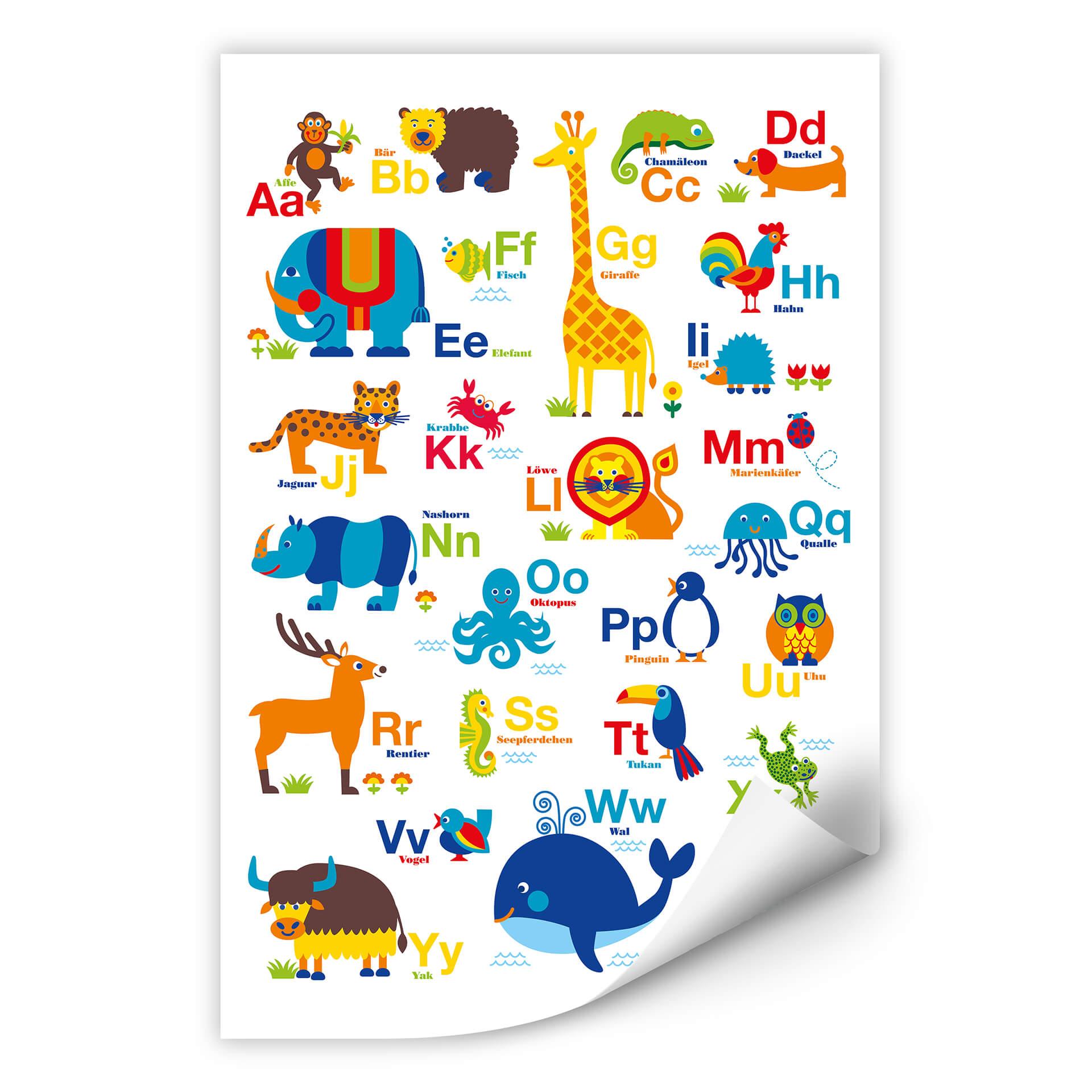 Wallprint byGraziela - ABC Tiere