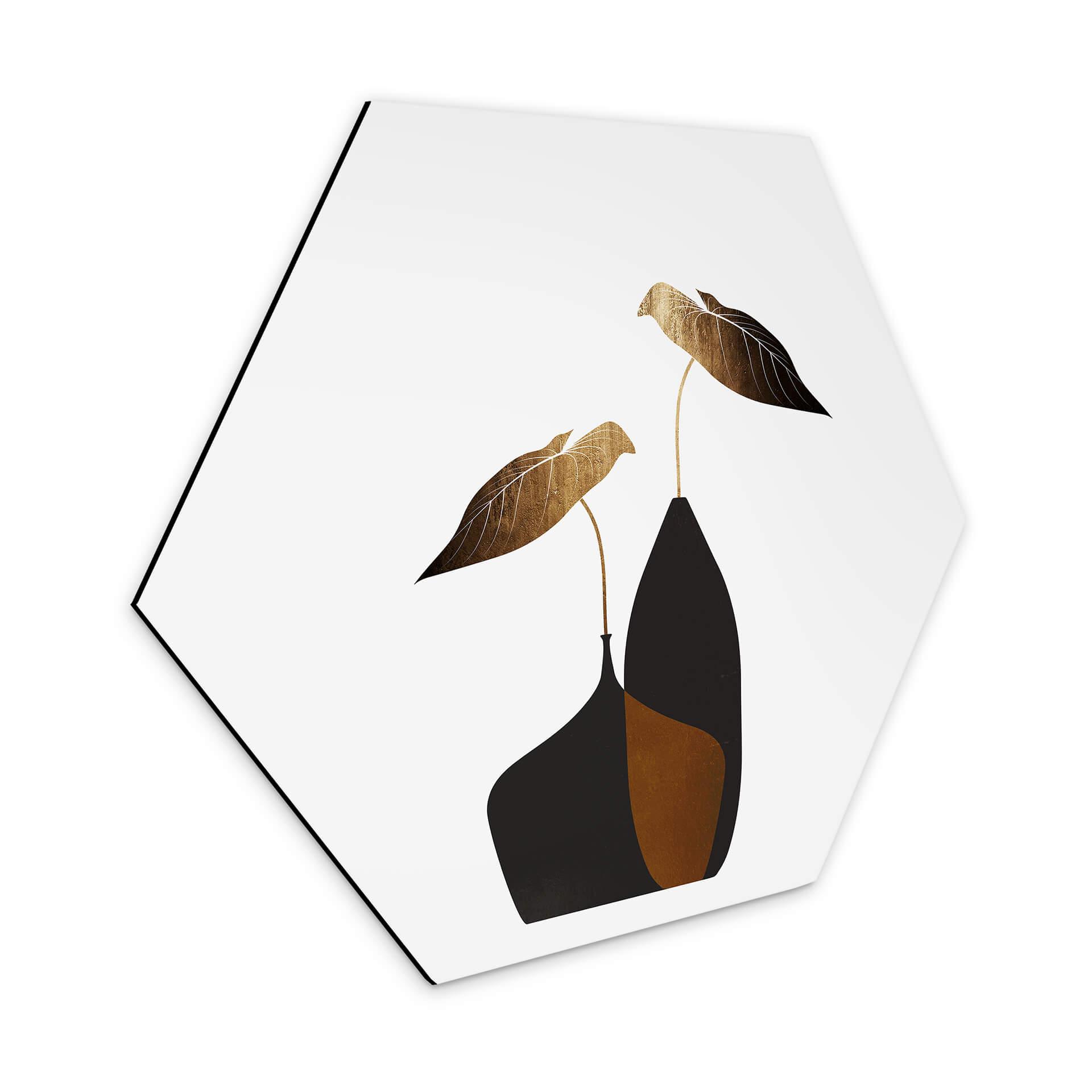 Hexagone - Alu-Dibond Kubistika - Bouquet scandinave