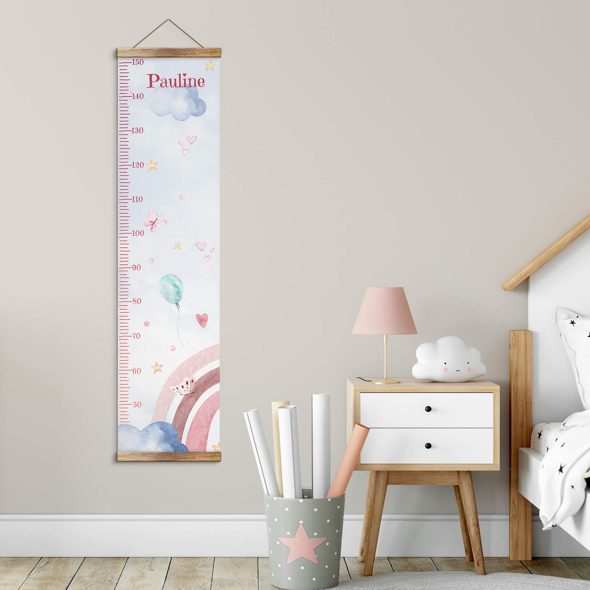 Personlig målestok til børn - Kvilis - Rainbow - 30x120 cm