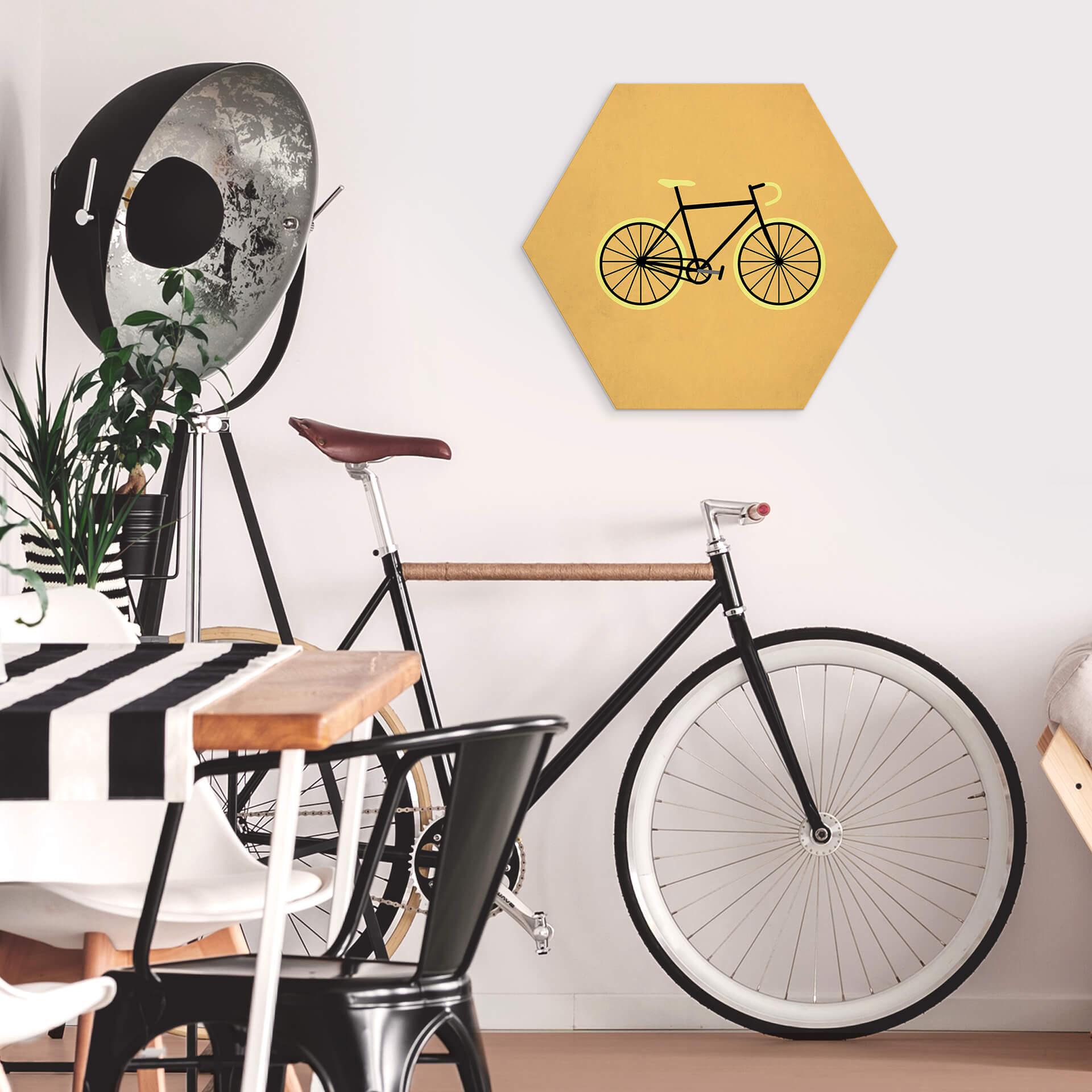 Esagoni Alu-Dibond Kubistika - Bicicletta