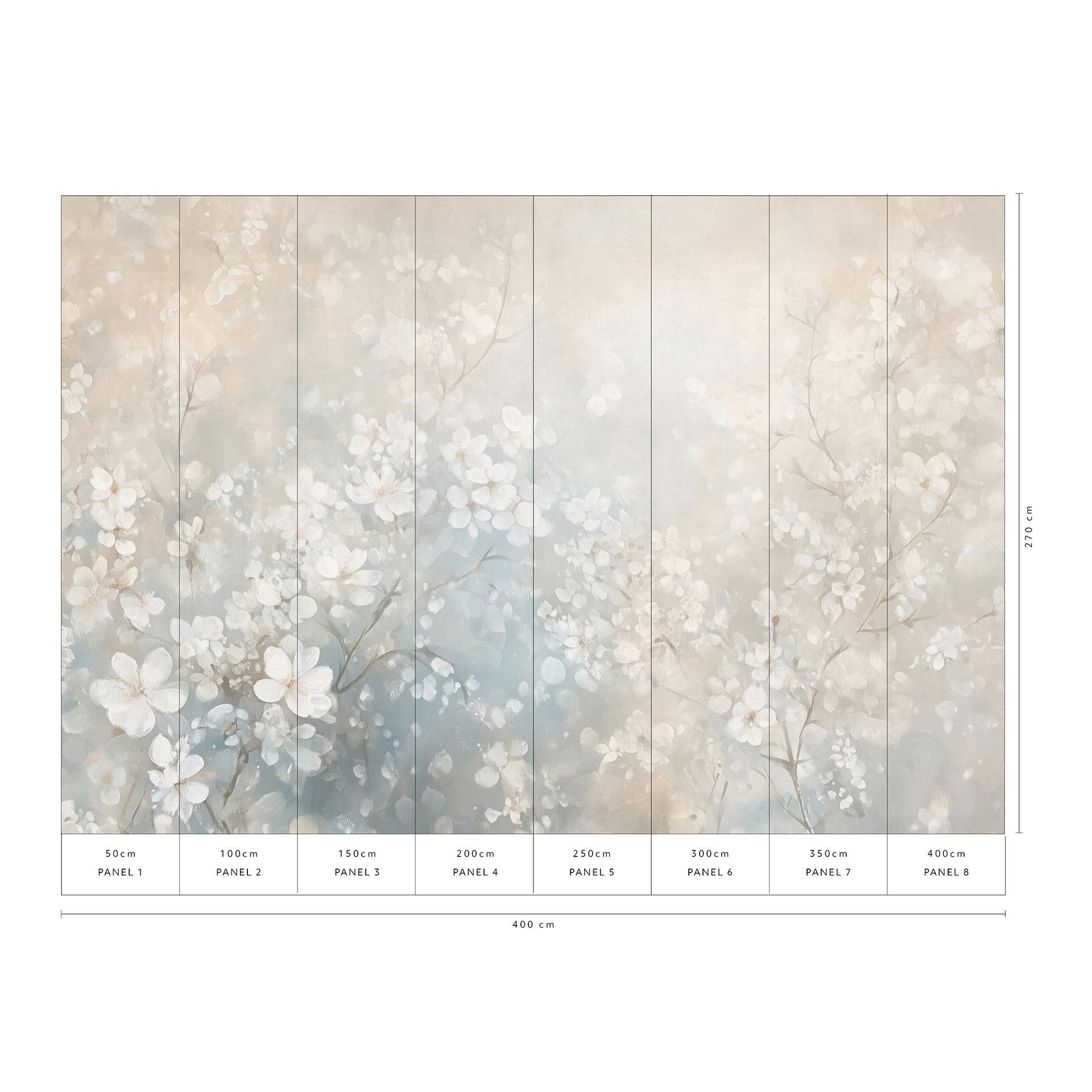 Guido Maria Kretschmer Fotomurale Bloom Ballet- Art Edition 2 beige