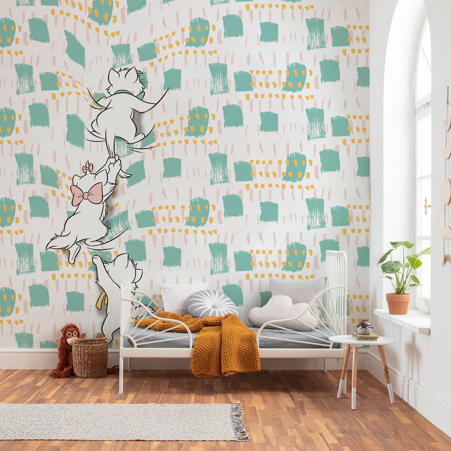 Vliesbehang - Kitty Climbers - 250 x 280 cm