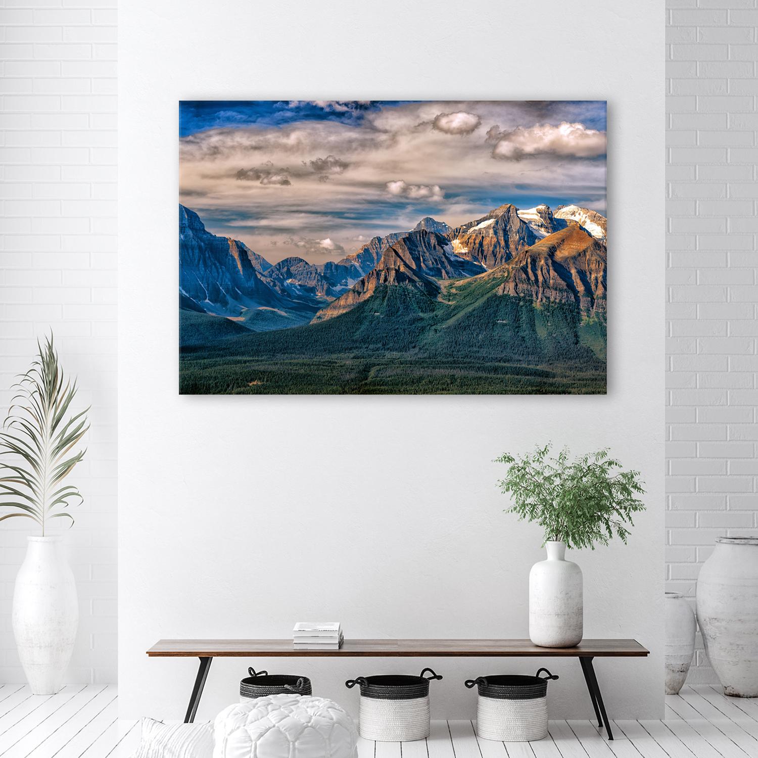Canvasbillede, bjerglandskab natur