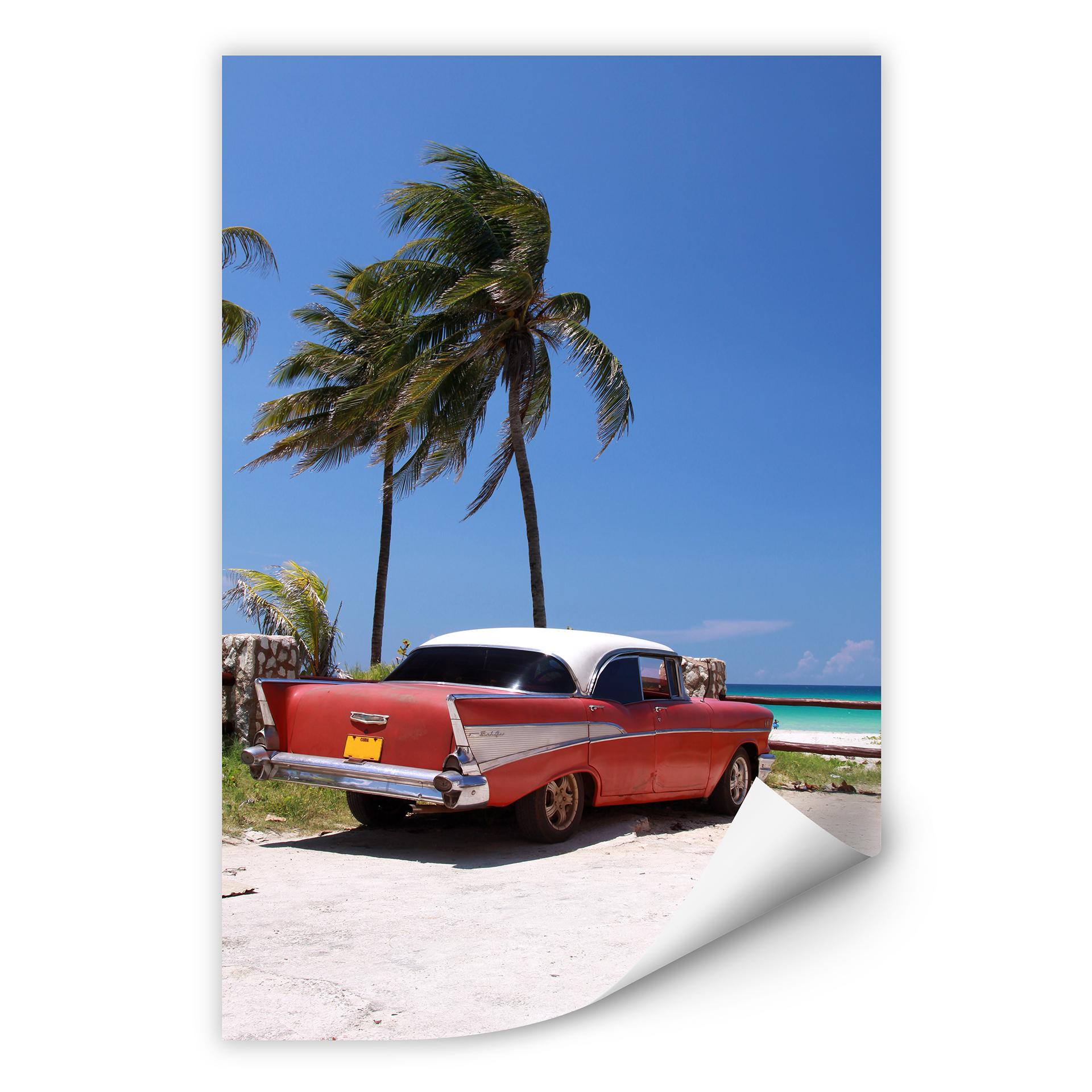 Zelfklevende Poster - Cuba Cabrio