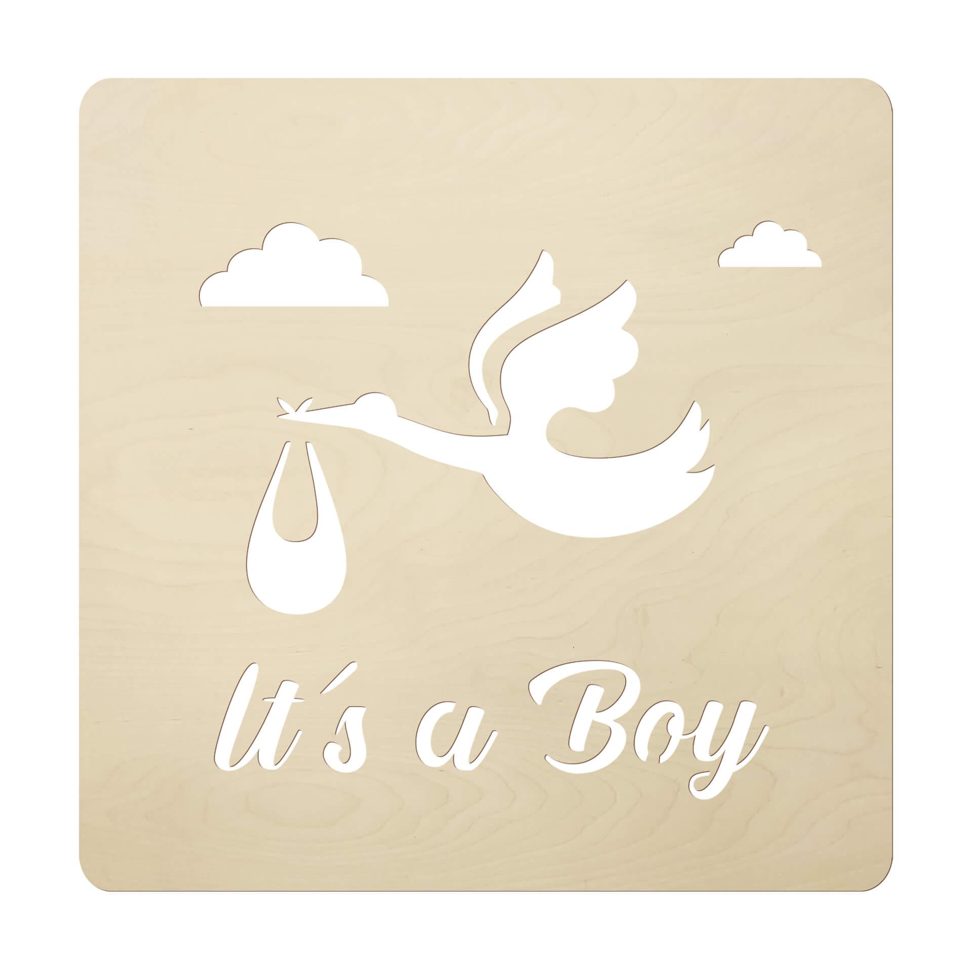 Decoro in legno Baby - It's a Boy