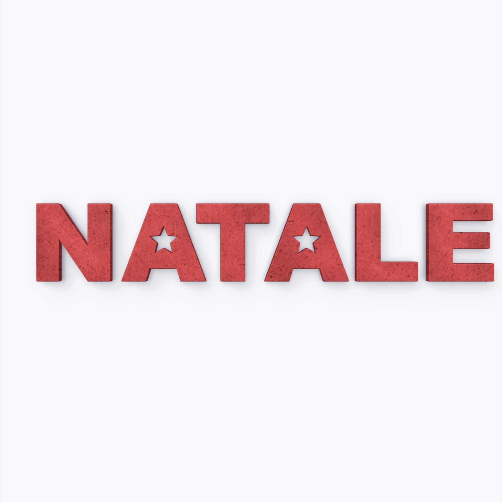 Lettere in MDF - Natale