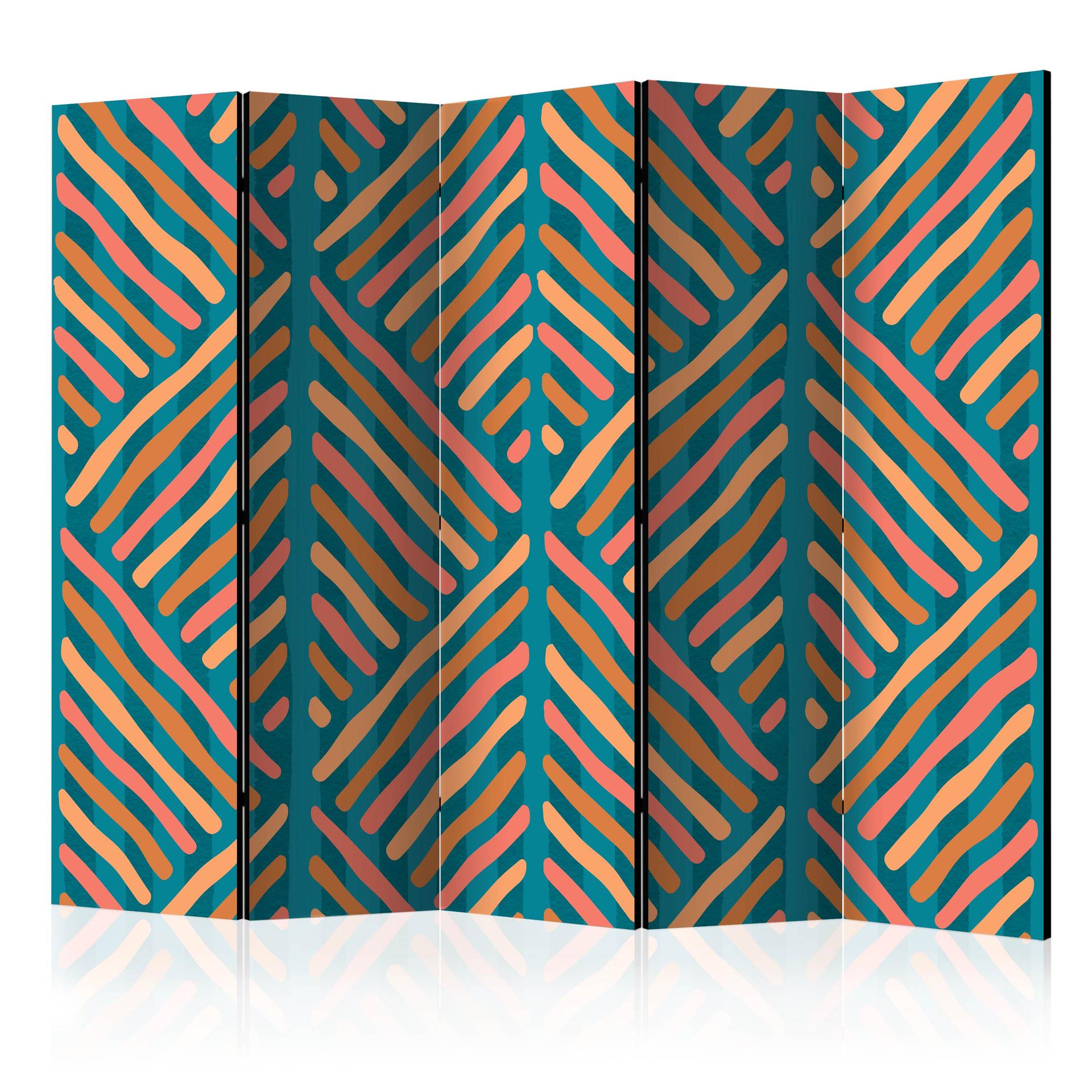 Divisorio per sala - Vibrazioni etniche, 3 pezzi