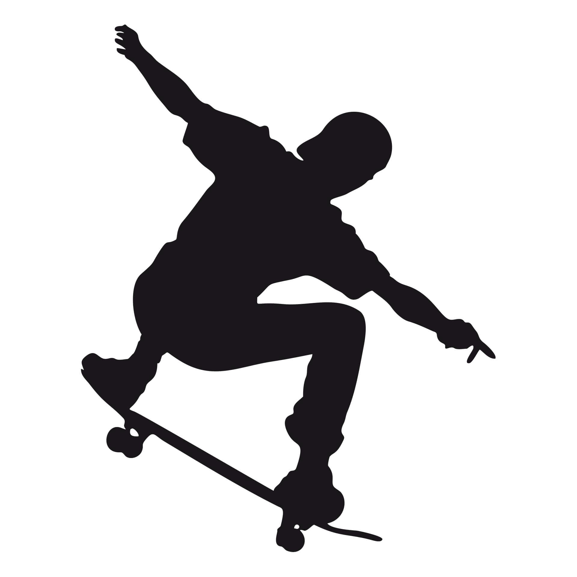 Wandtattoo Skateboarder 05