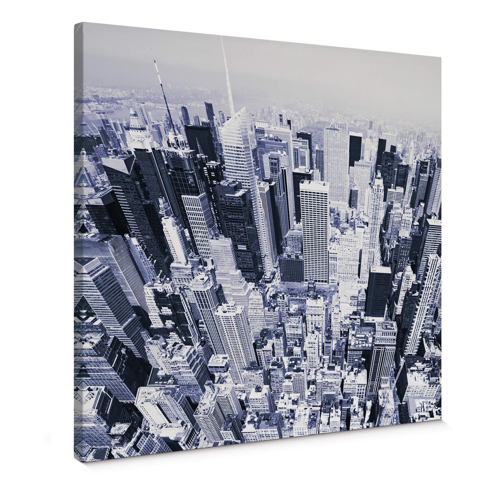 Manhatten luftfoto - Lærredsprint