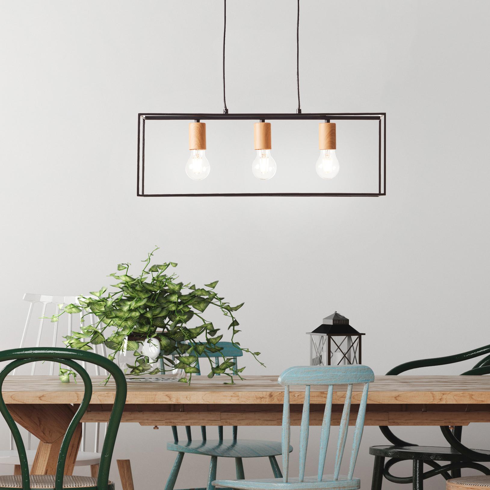 Pendelleuchte Amber, braun, 85,5 x 60 cm, Metall Pendellampe