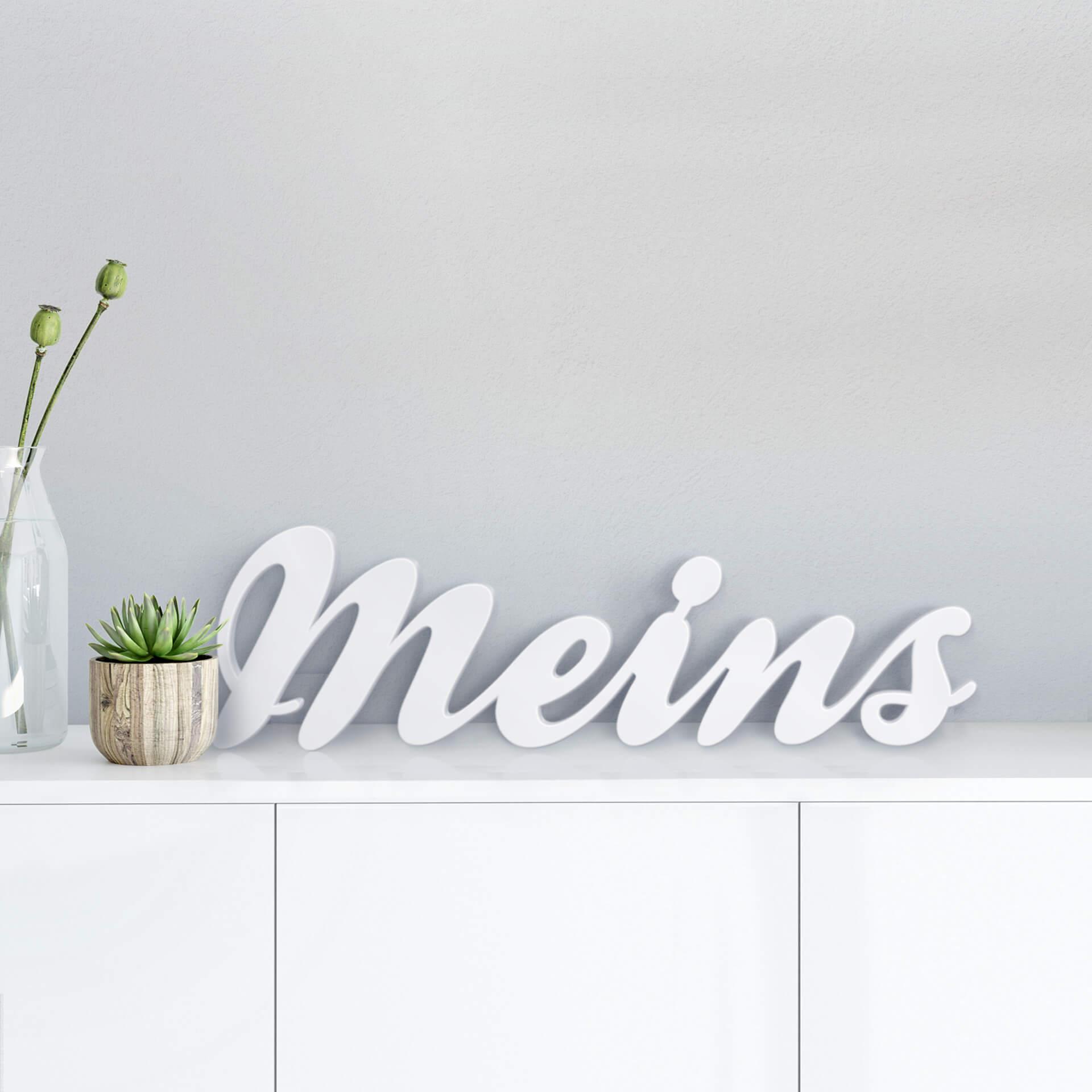 Dekobuchstaben 3D Meins