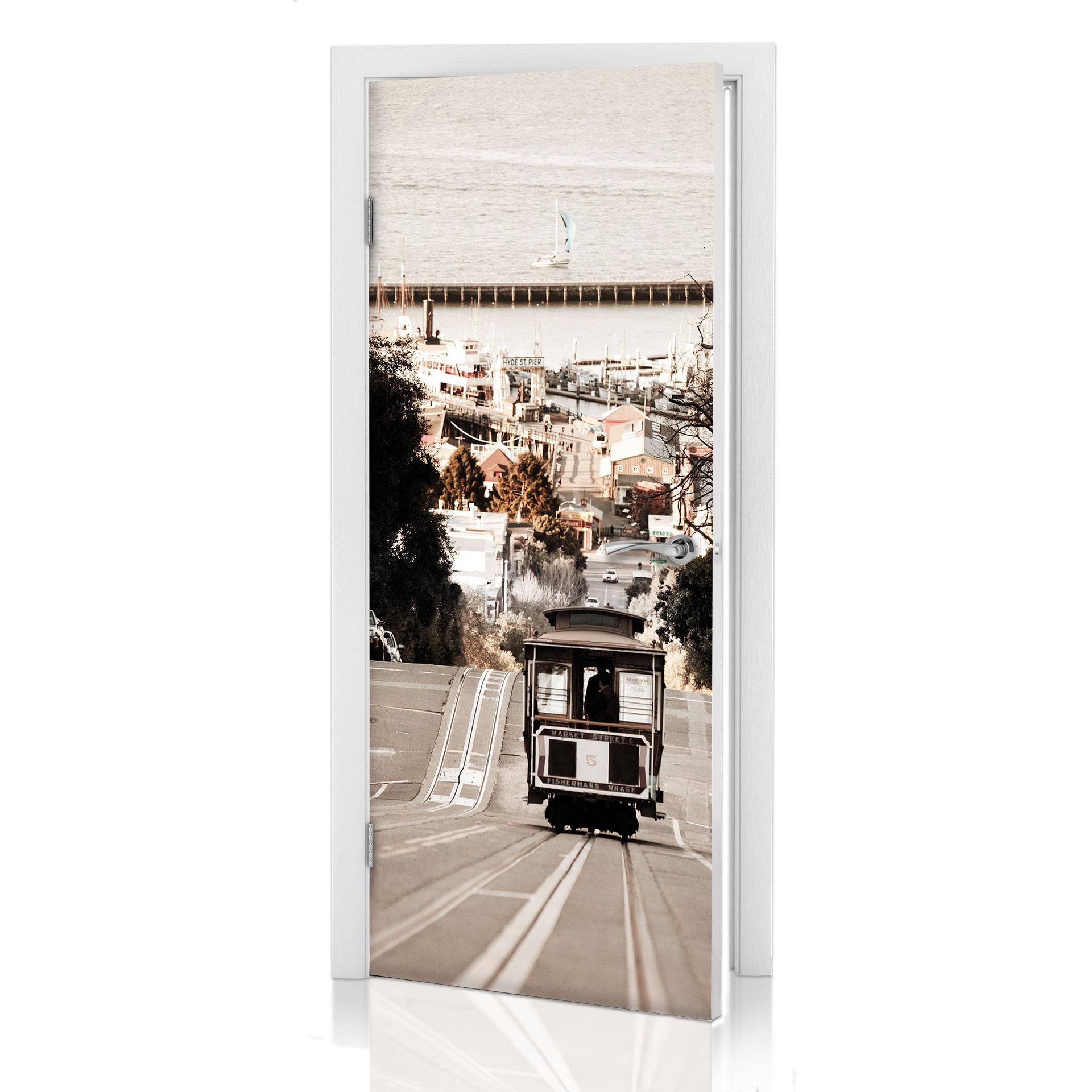 San Francisco togstation - dørsticker