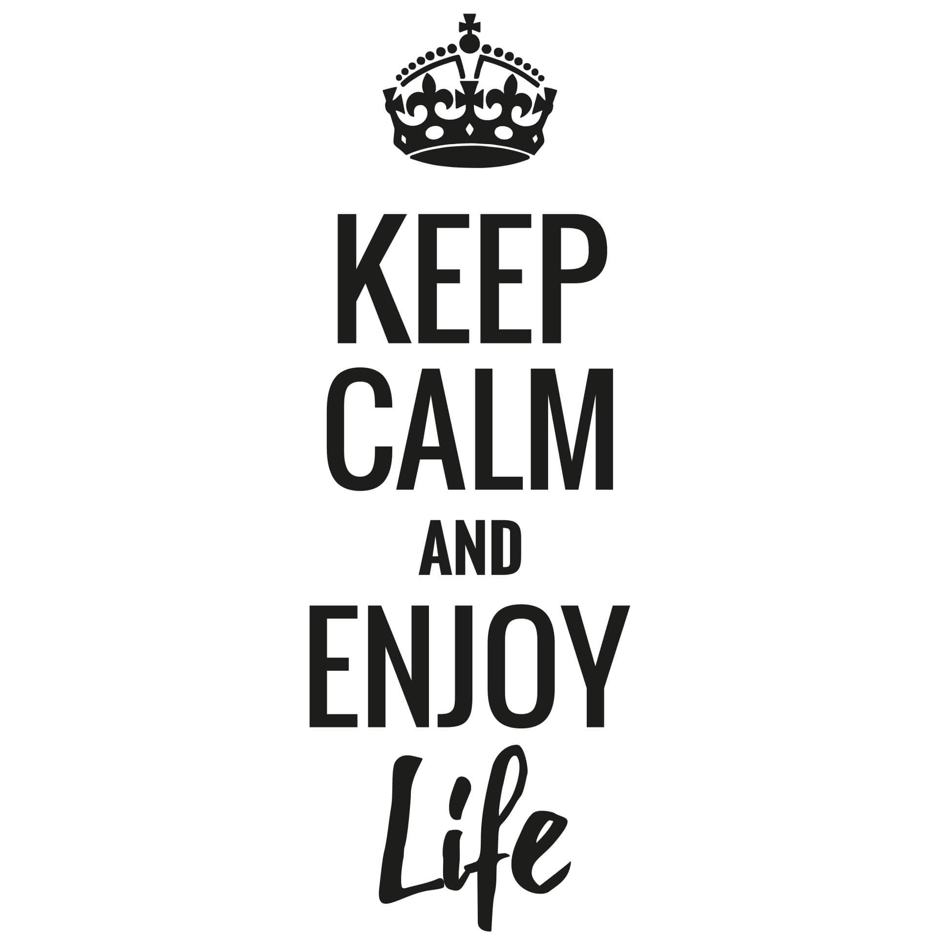 Adesivo - Keep calm and enjoy life