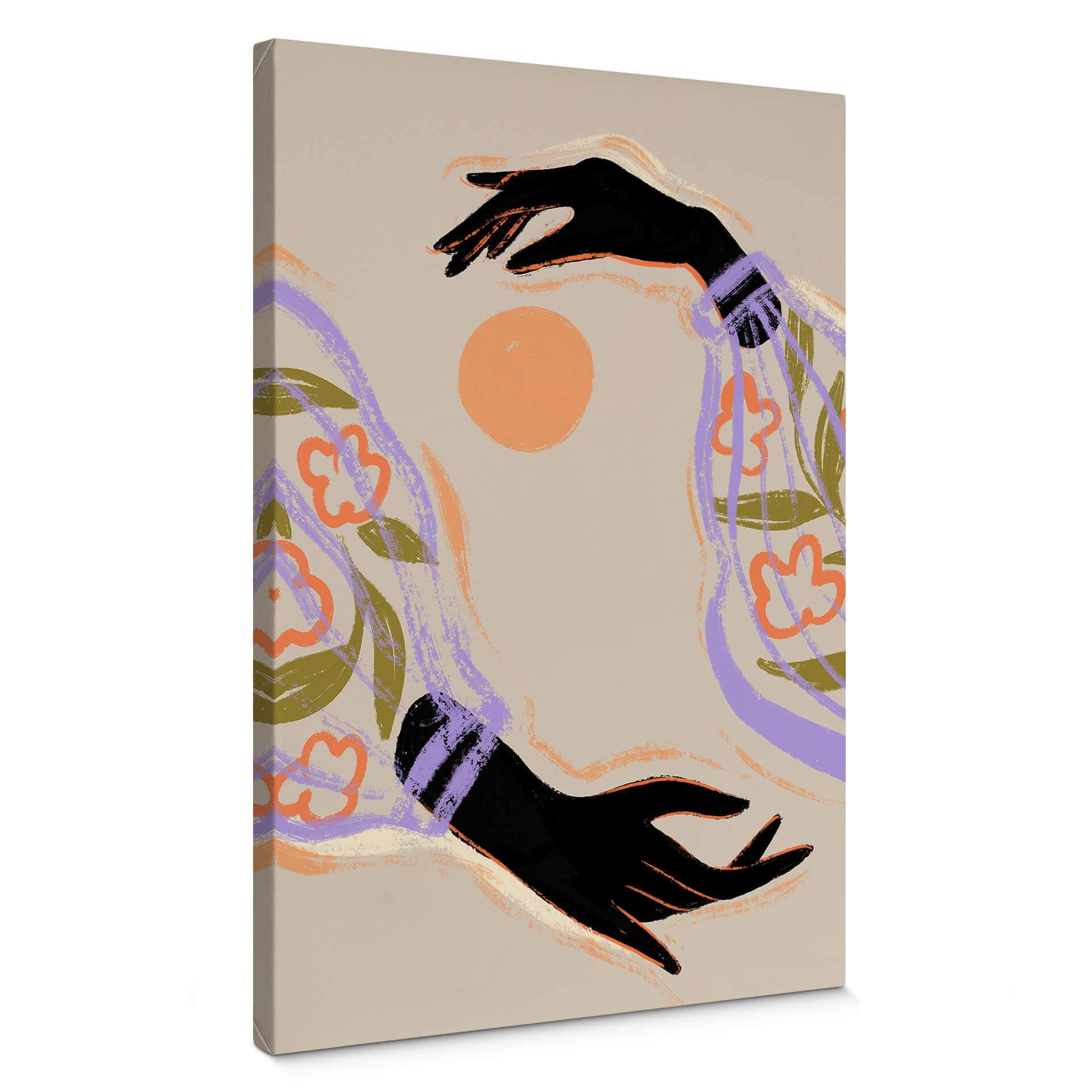 Lærredsprint - Arty Guava - Hugging the Sun