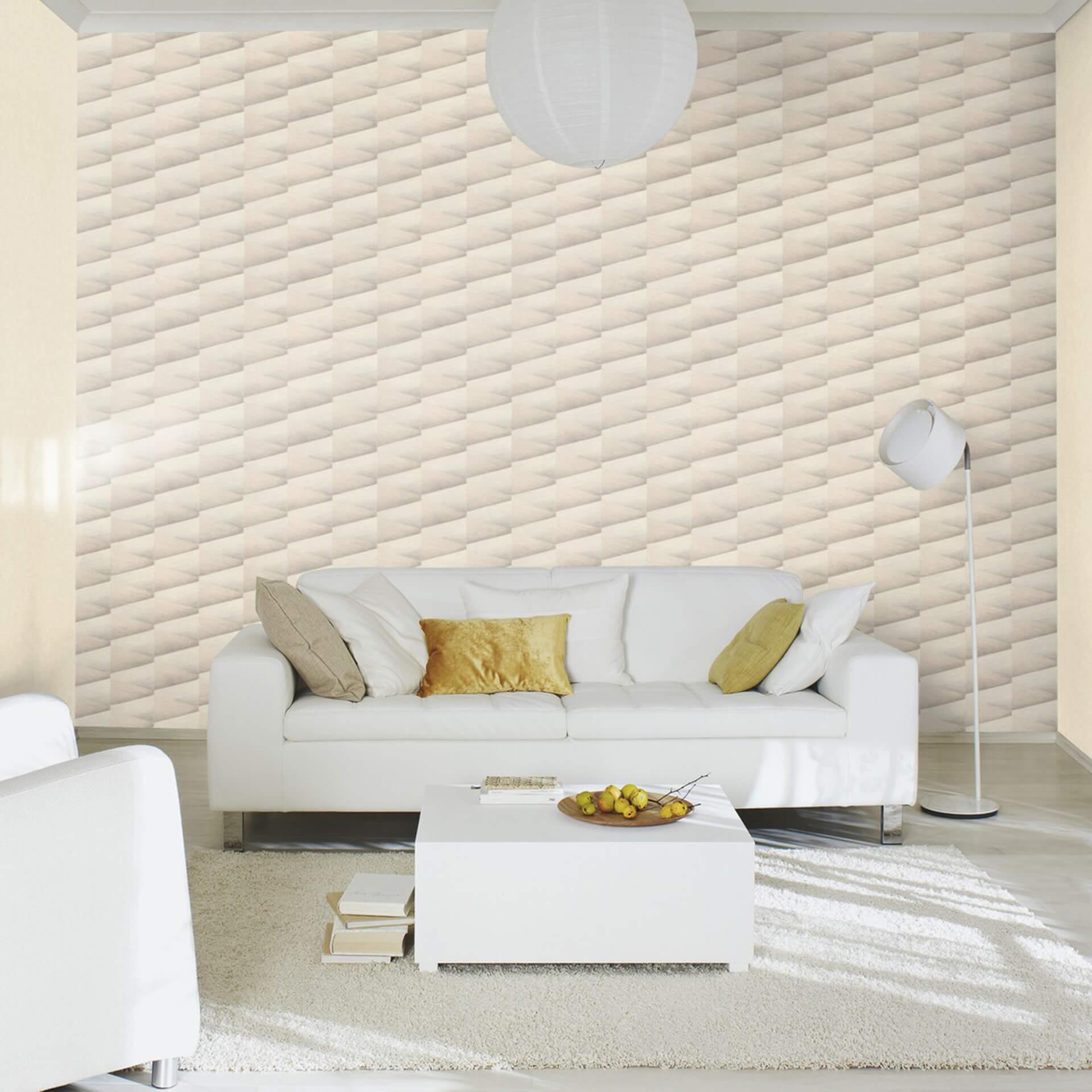 Rasch papier peint intissé, papier peint à motifs Composition offwhite
