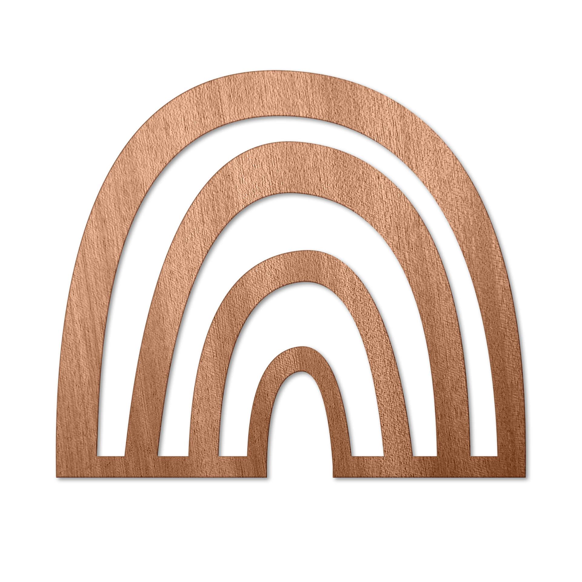 Holzkunst Mahagoni - Regenbogen