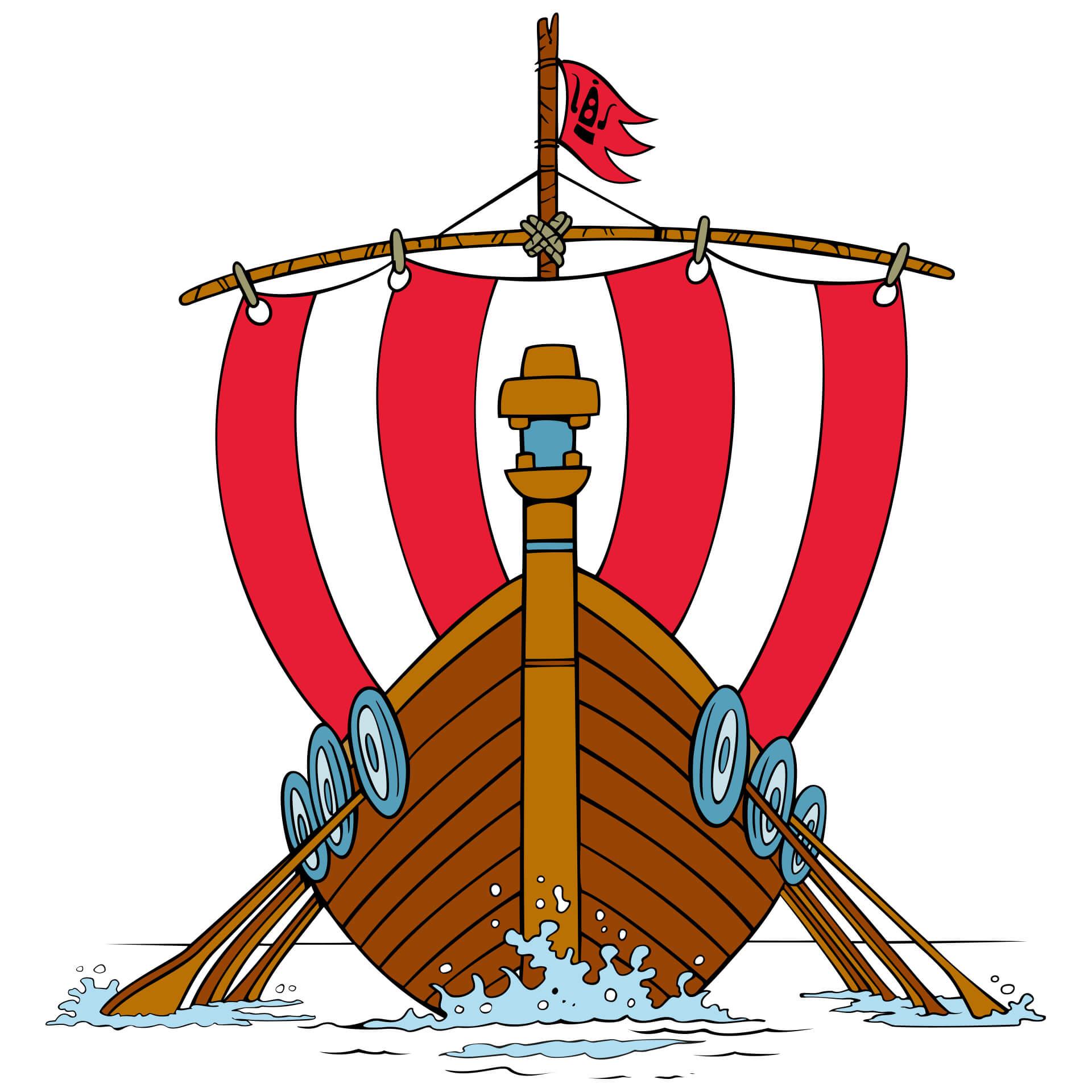 Wandtattoo Wikingerschiff 2