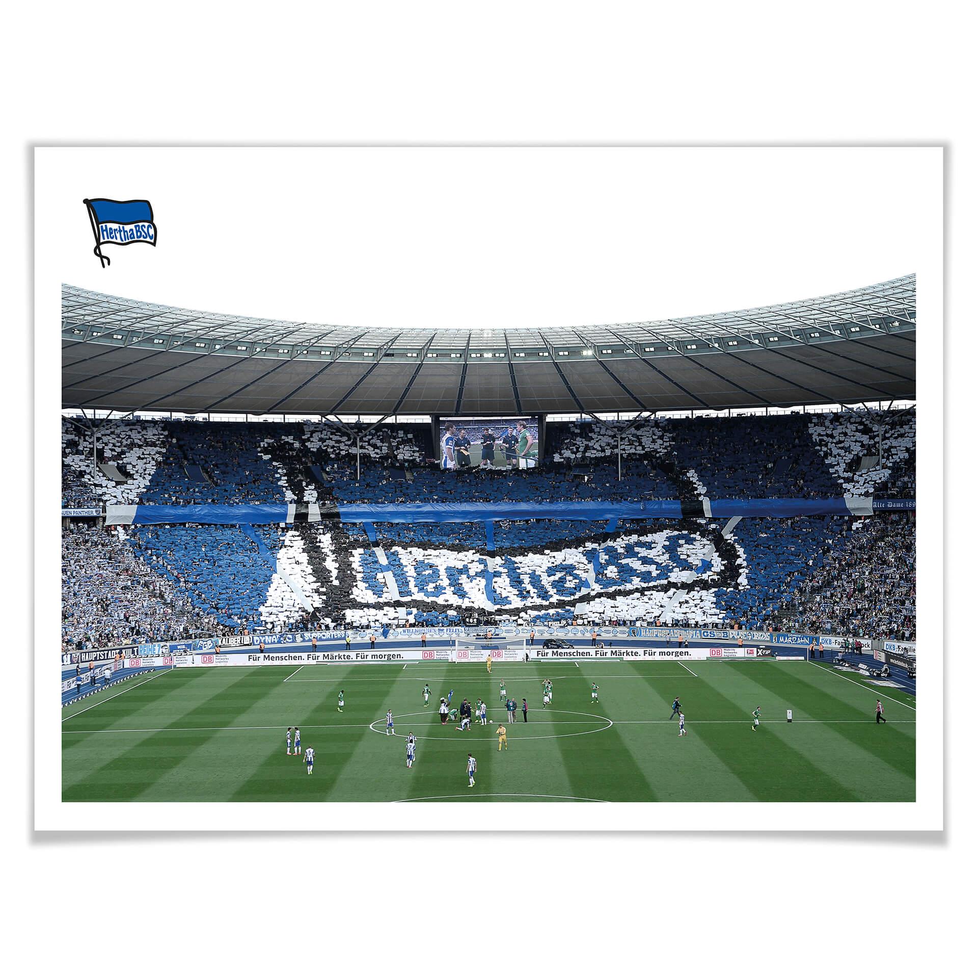 Poster Hertha BSC - Spielstart im Stadion