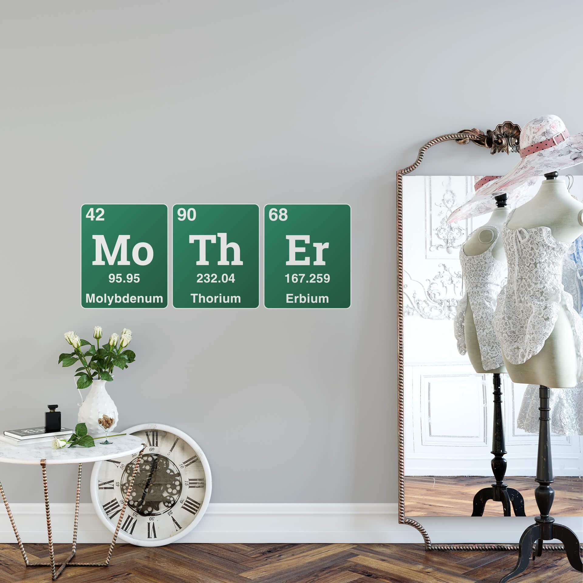 Muursticker Mother - Periodiek Systeem der Elementen