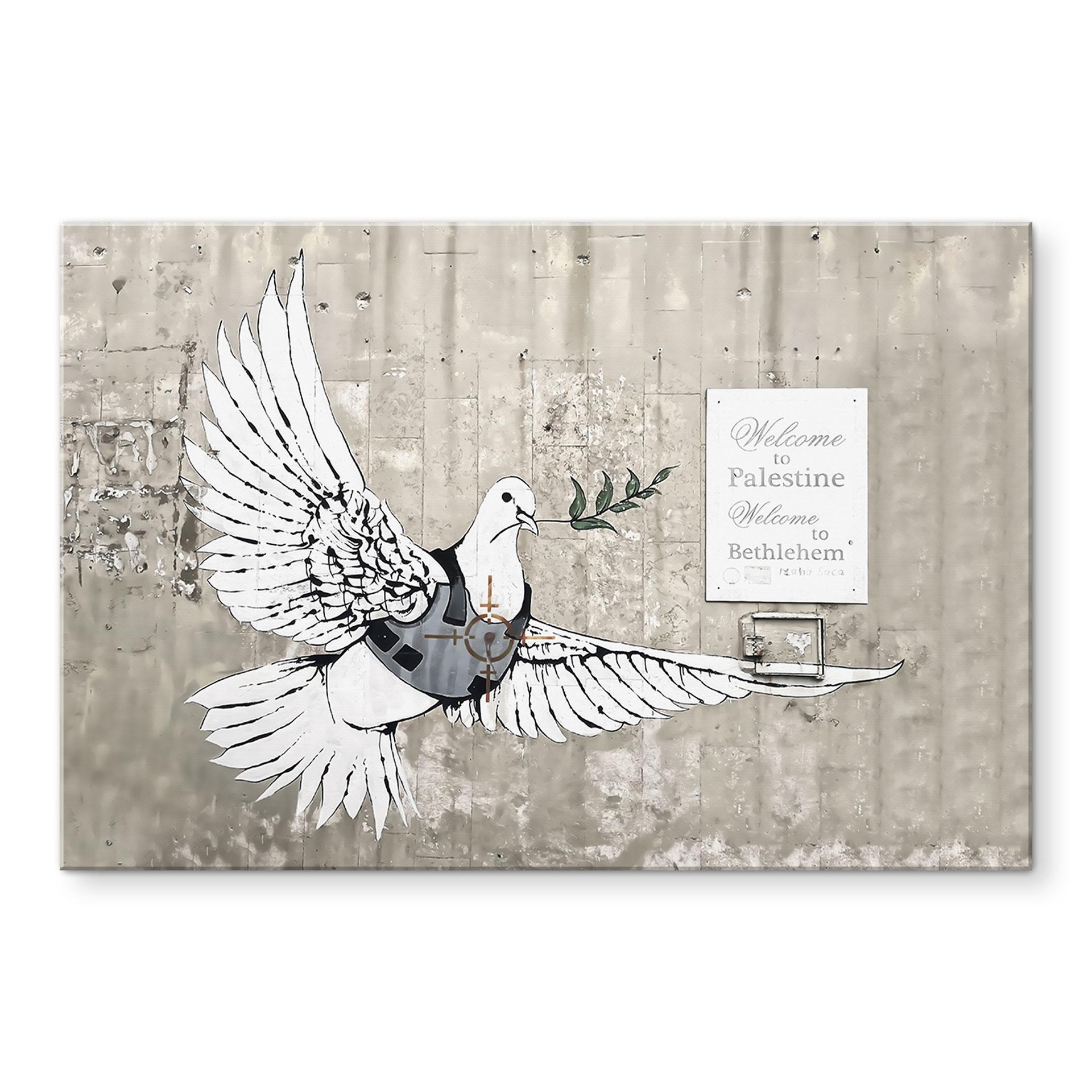 Akrylbillede Banksy - Fredens due