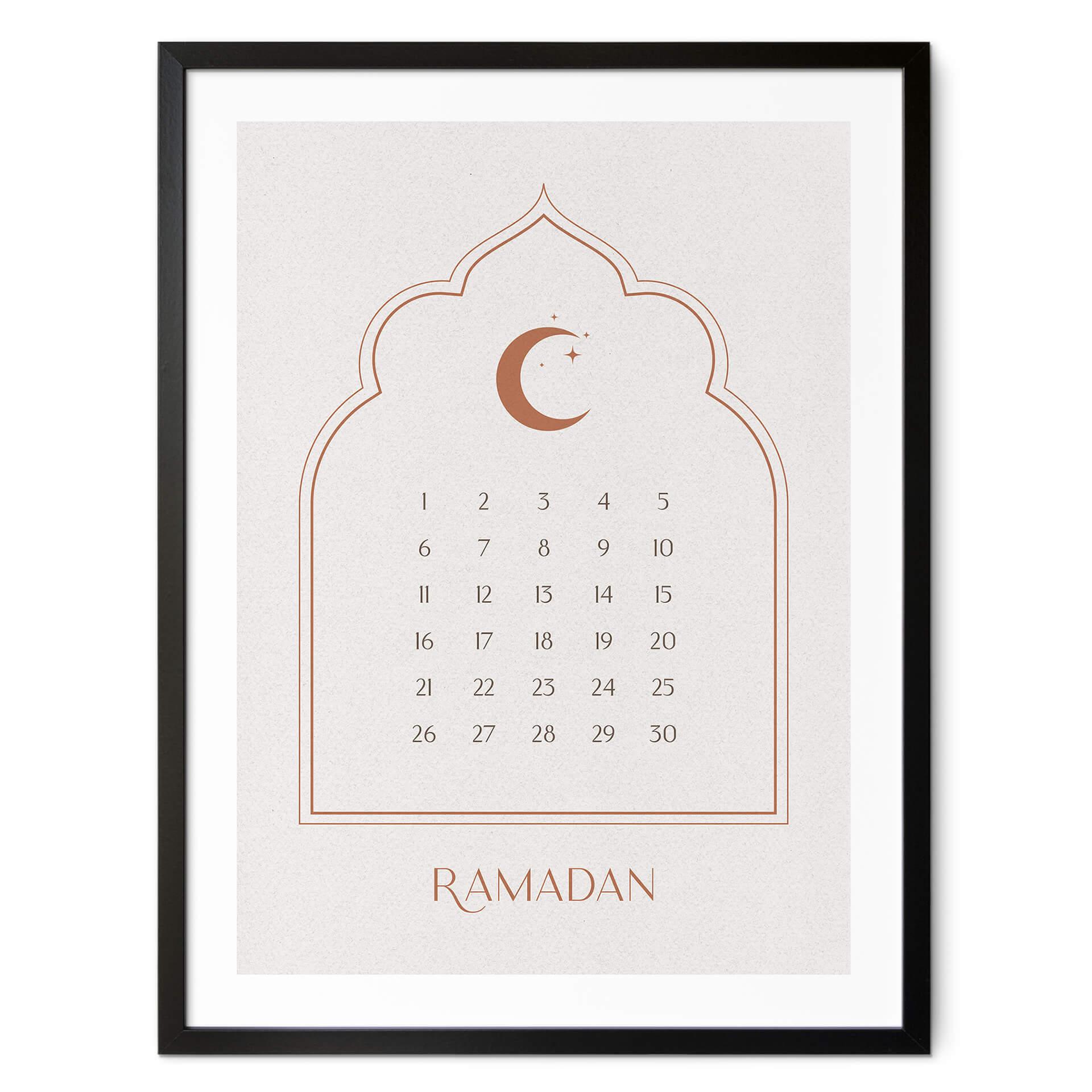 Poster Calendrier Ramadan Classique