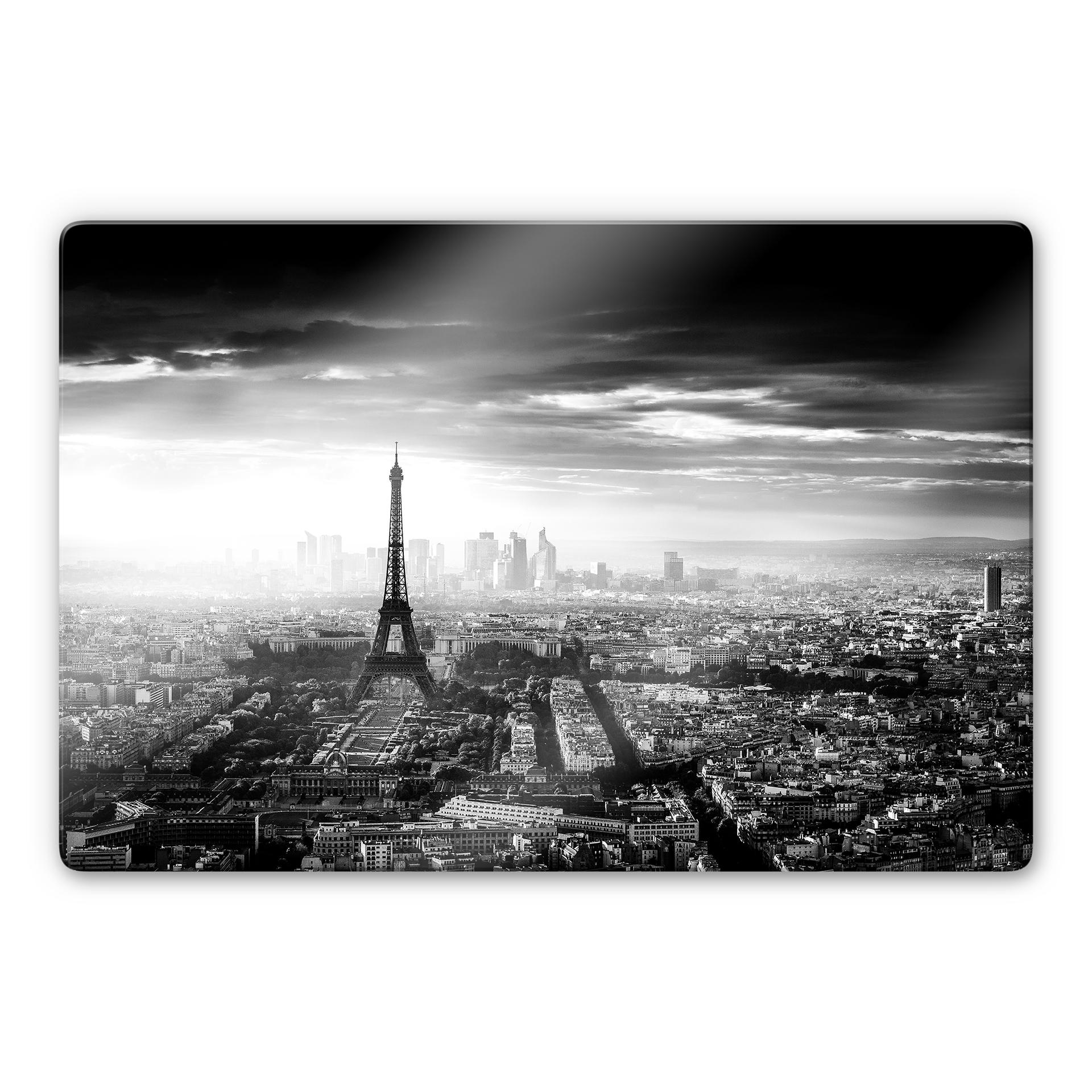 Tableau sur verre Marx - Paris dans le brouillard
