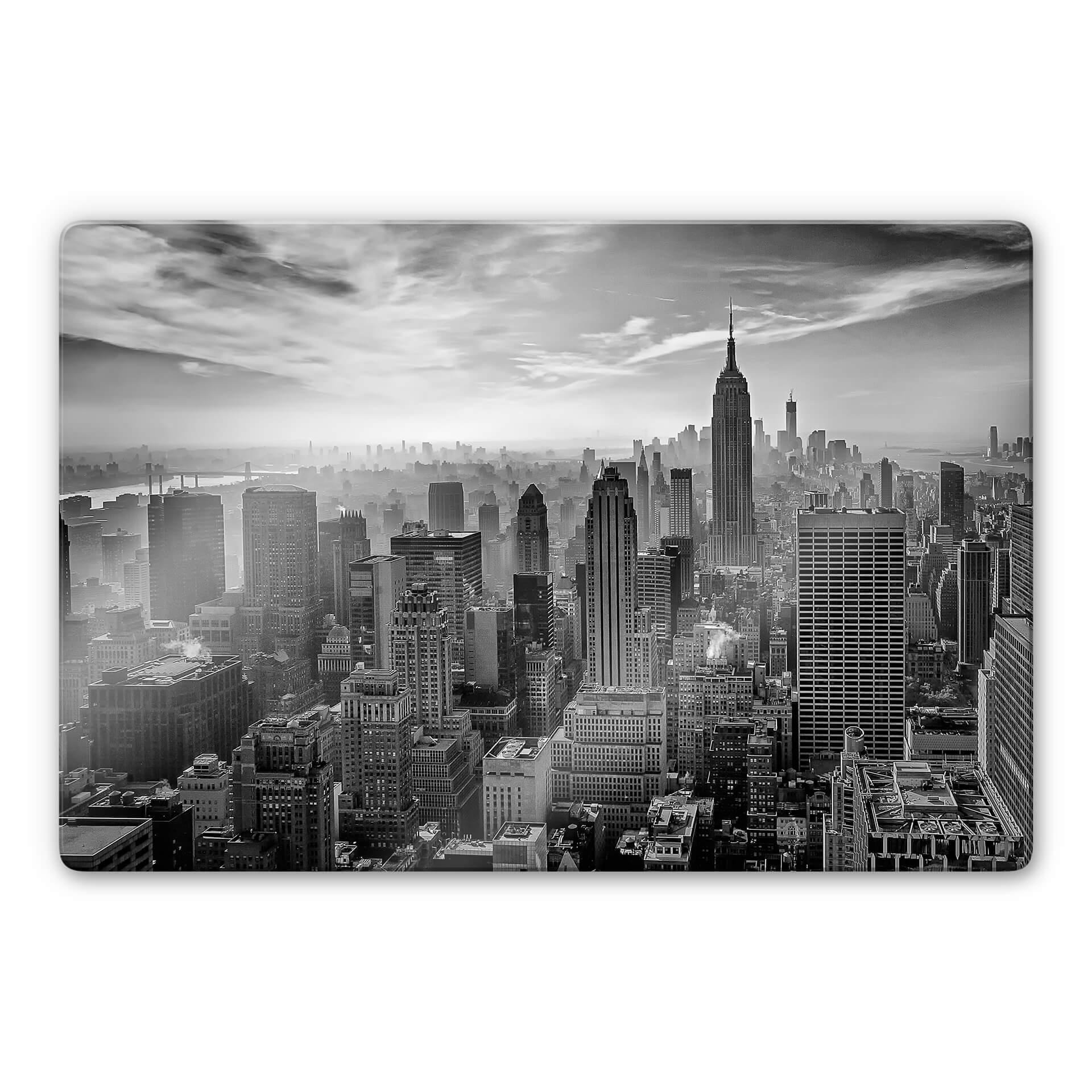 Glasschilderij Schilbe - Hazy Gotham