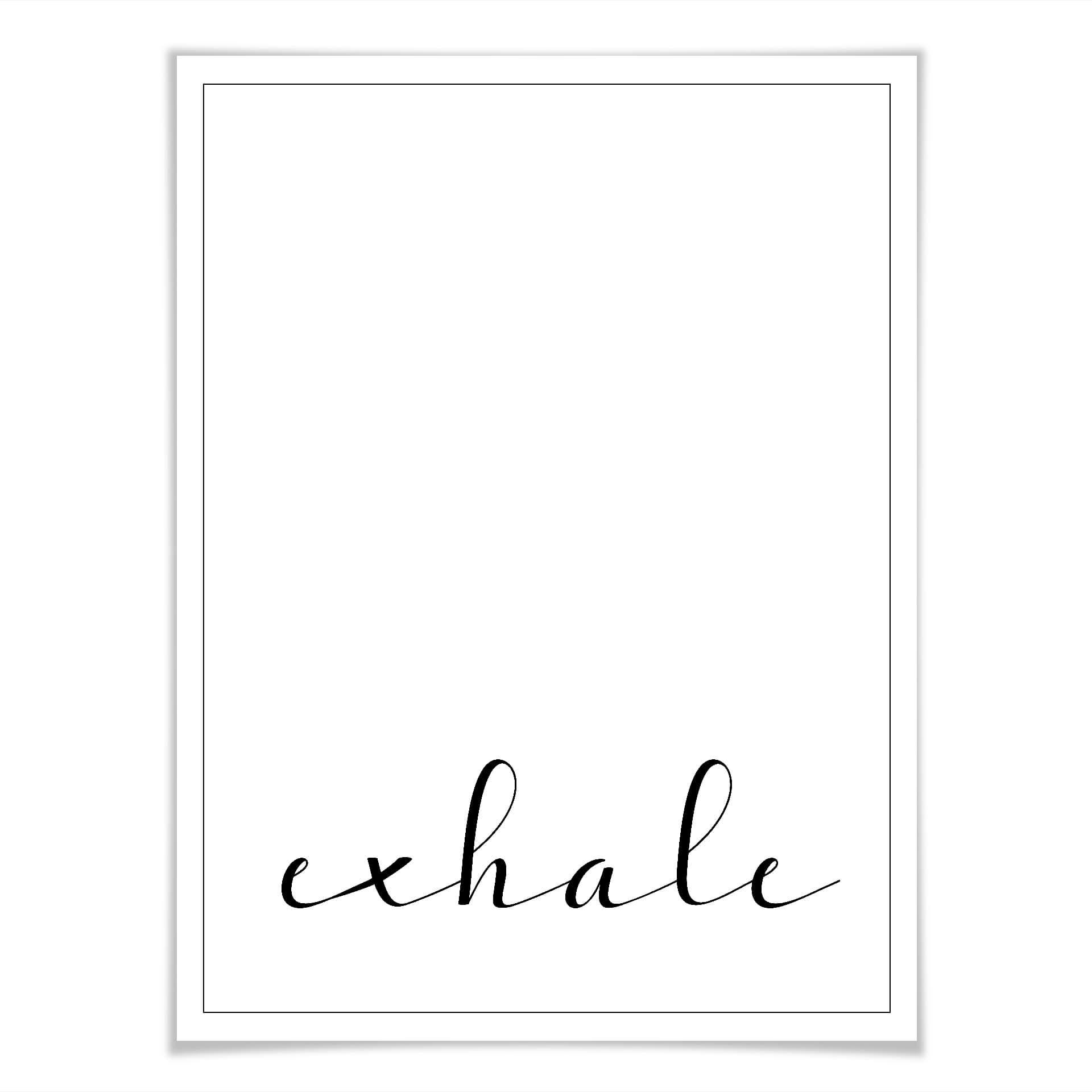 Plakat - Exhale
