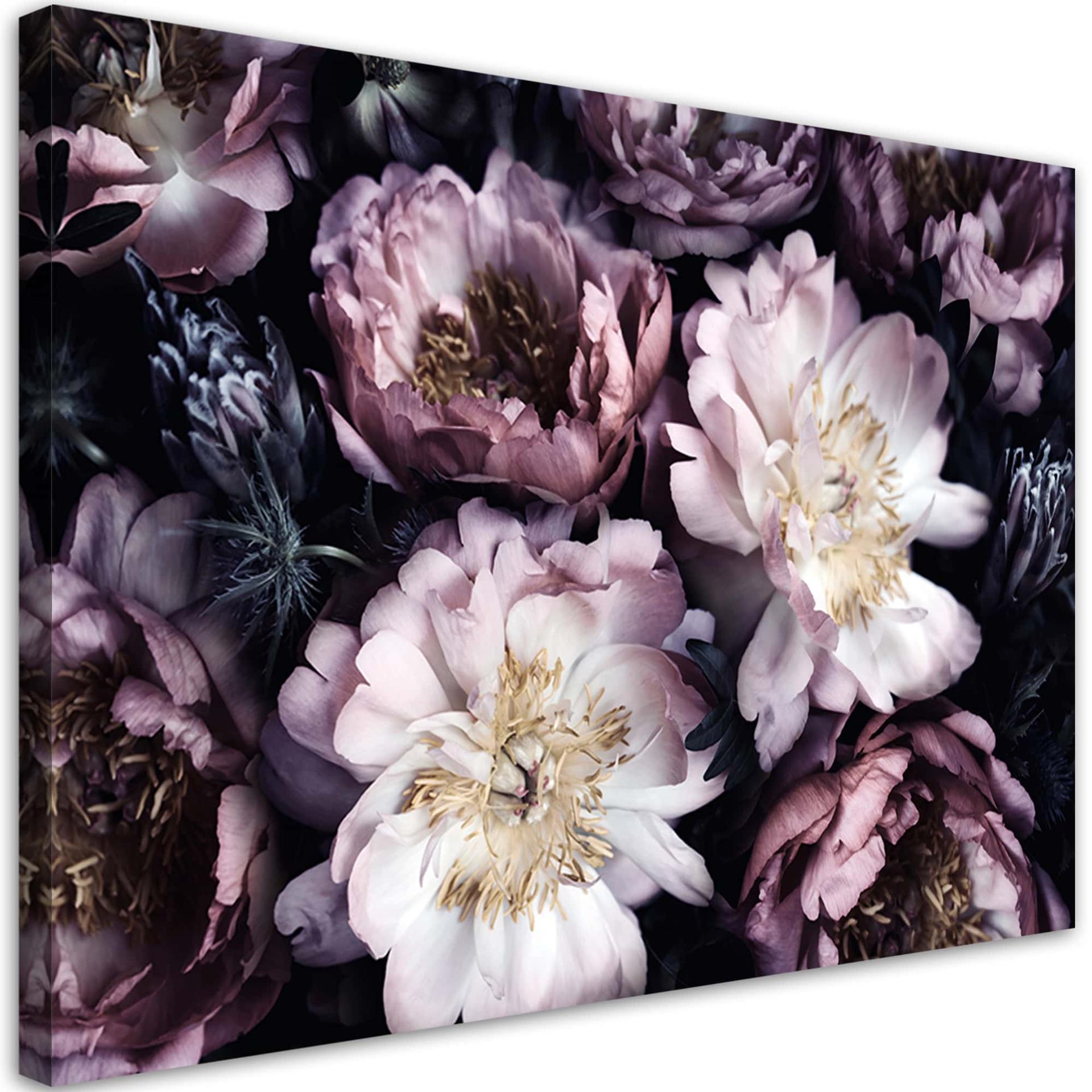 Canvasbillede, Vintage blomsterbuket Retro