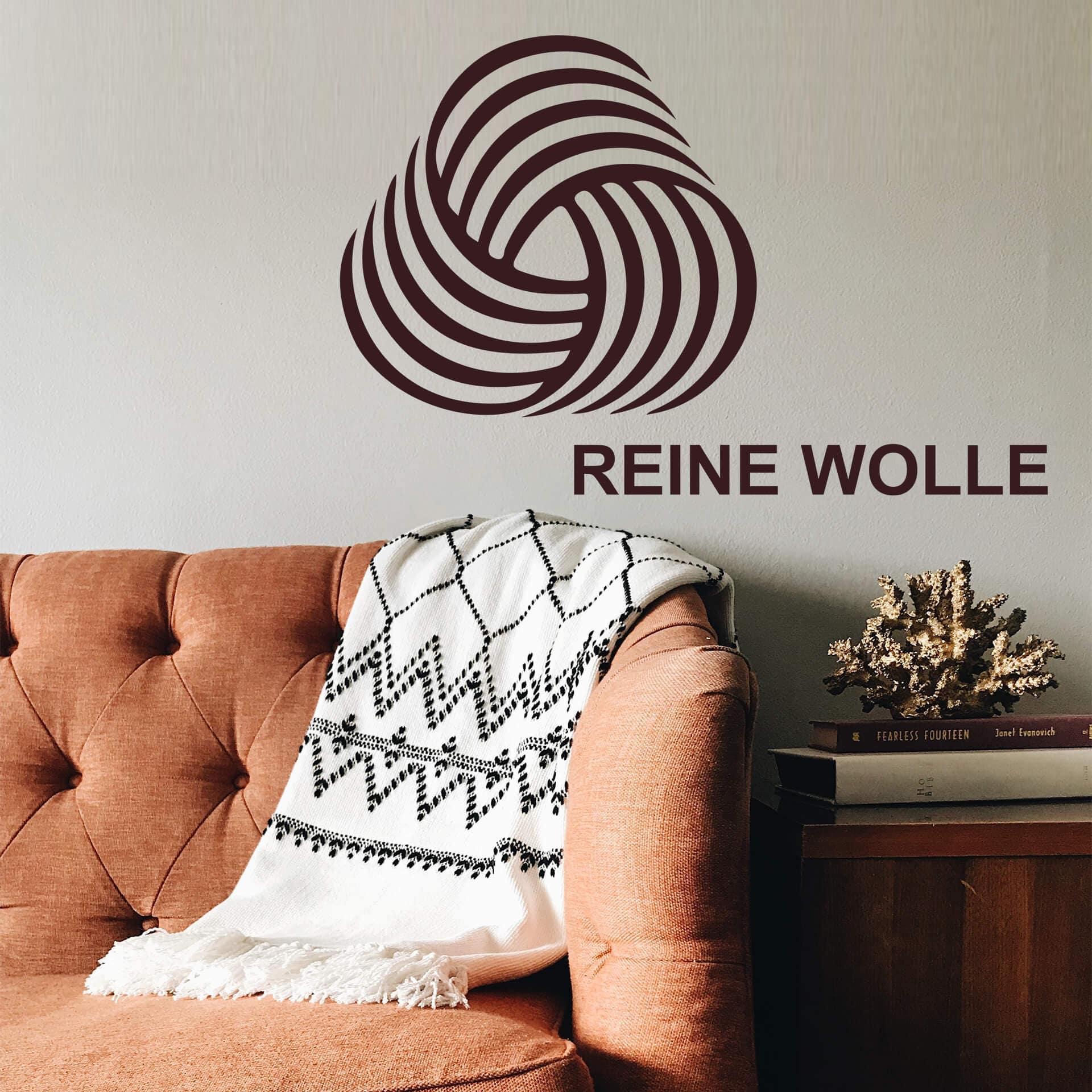 Wandtattoo Wäschezeichen Reine Wolle