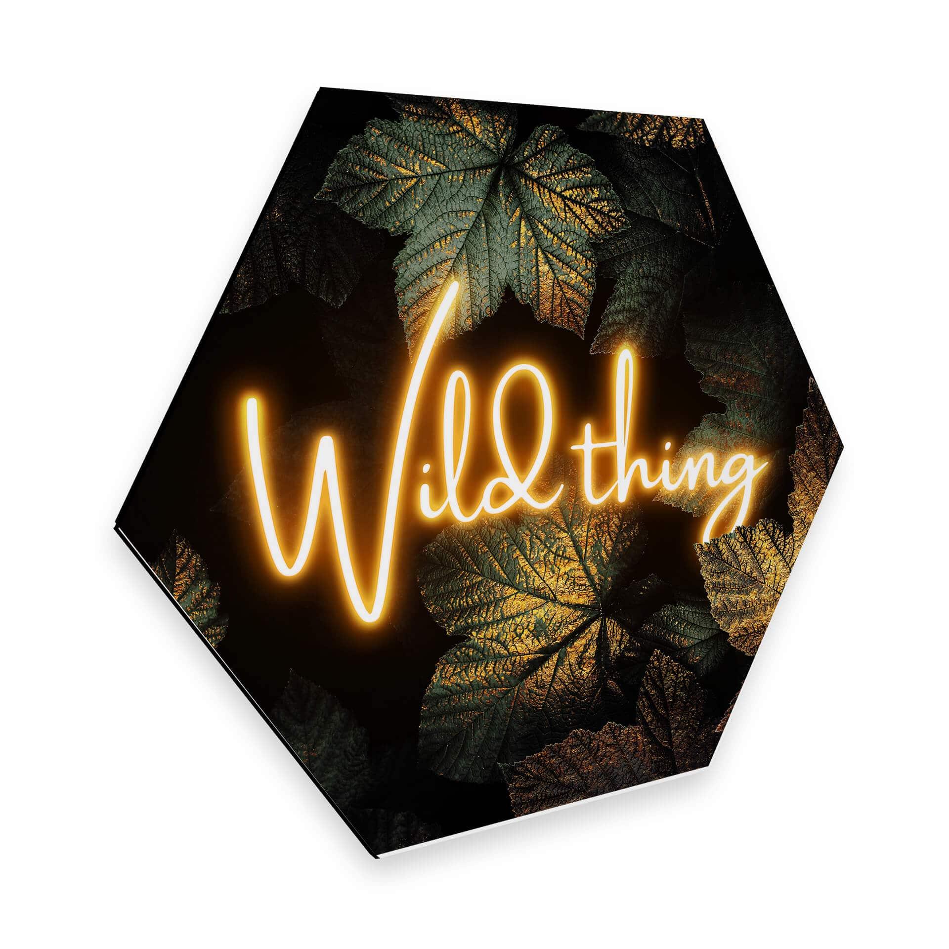 Hexagon Dibond Alu-Dibond Fredriksson - Wild thing