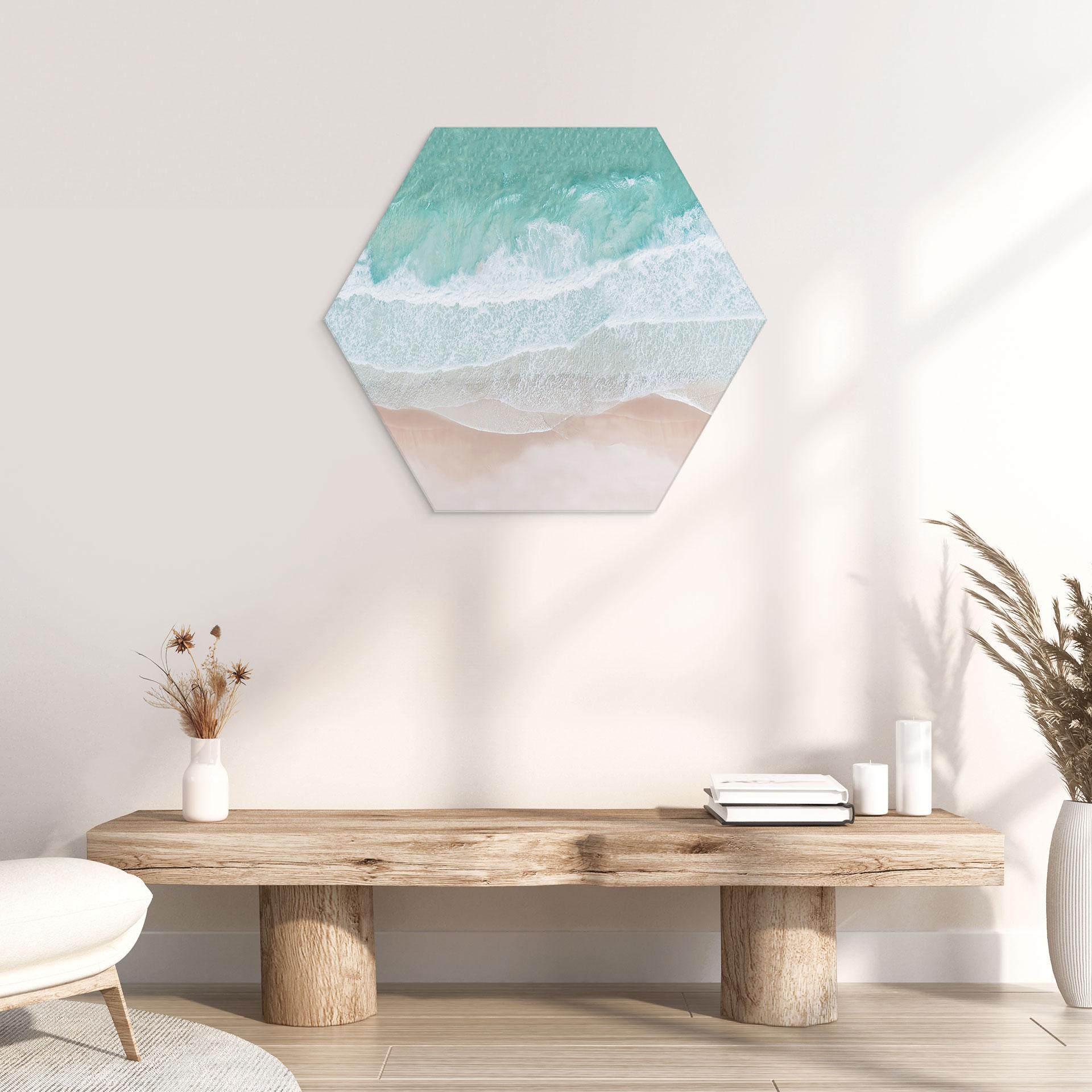 Wanddecoratie Zachte golven op het strand - Sisi & Seb - Alu-Dibond