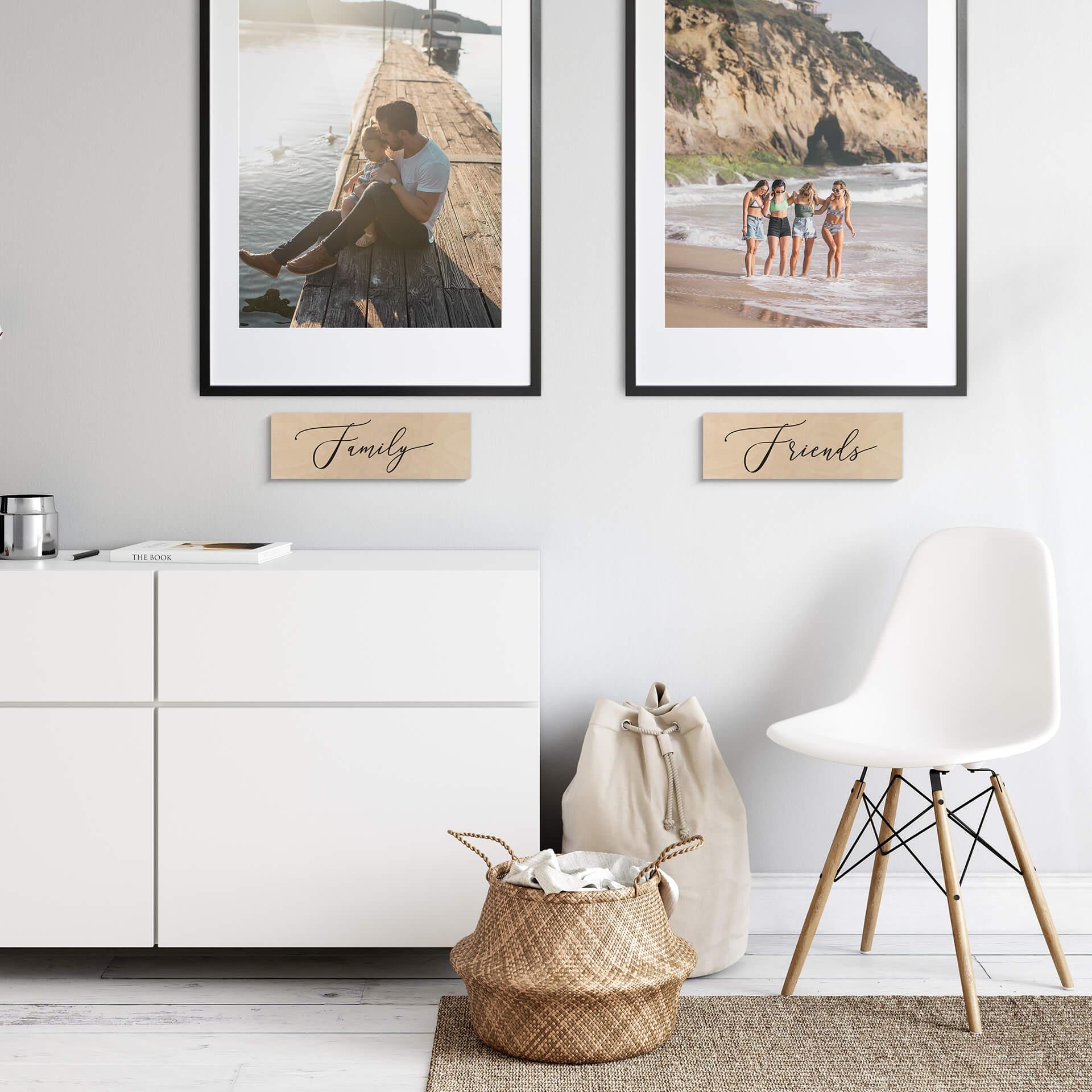 Houten Bordje - Family