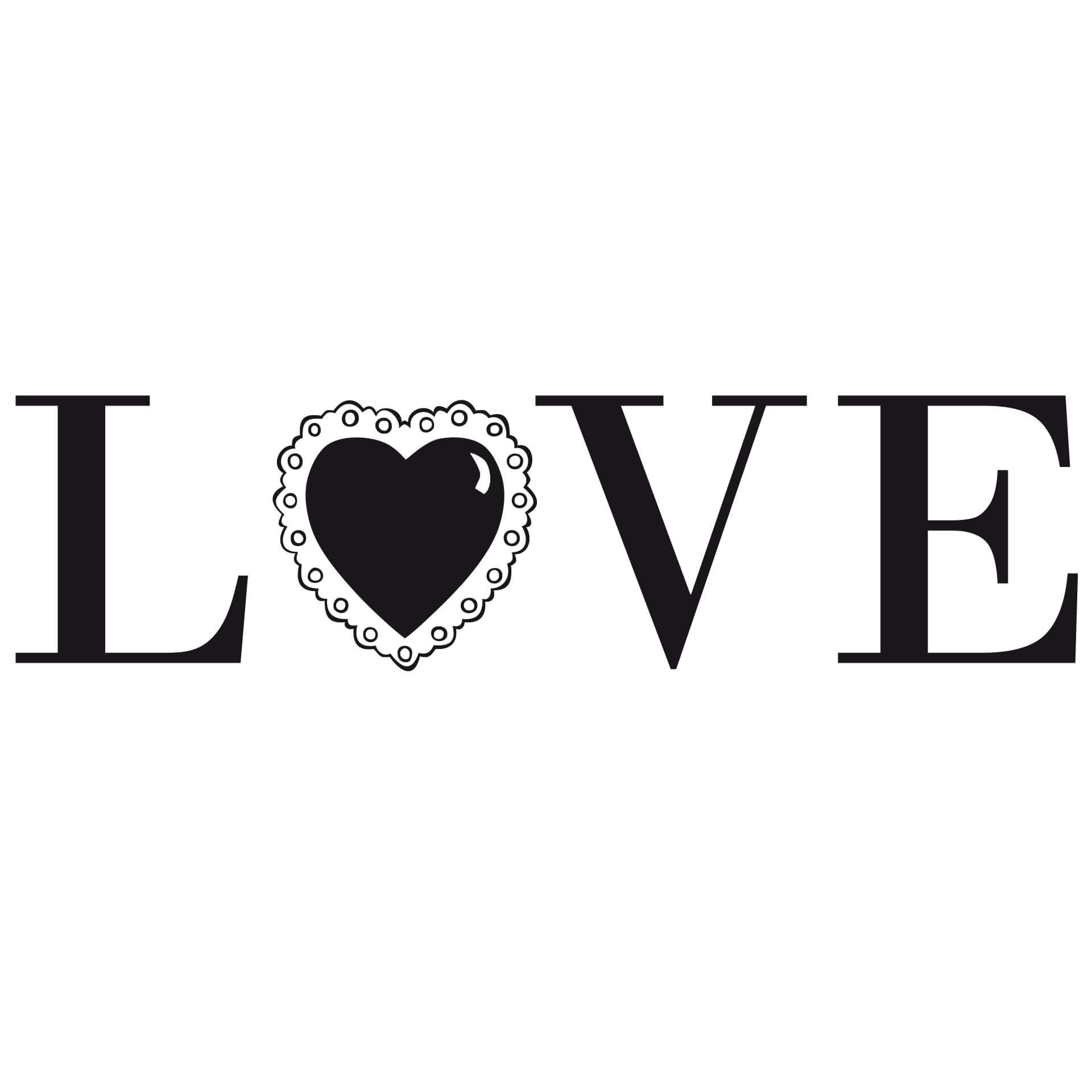 Adesivo murale - Love 3