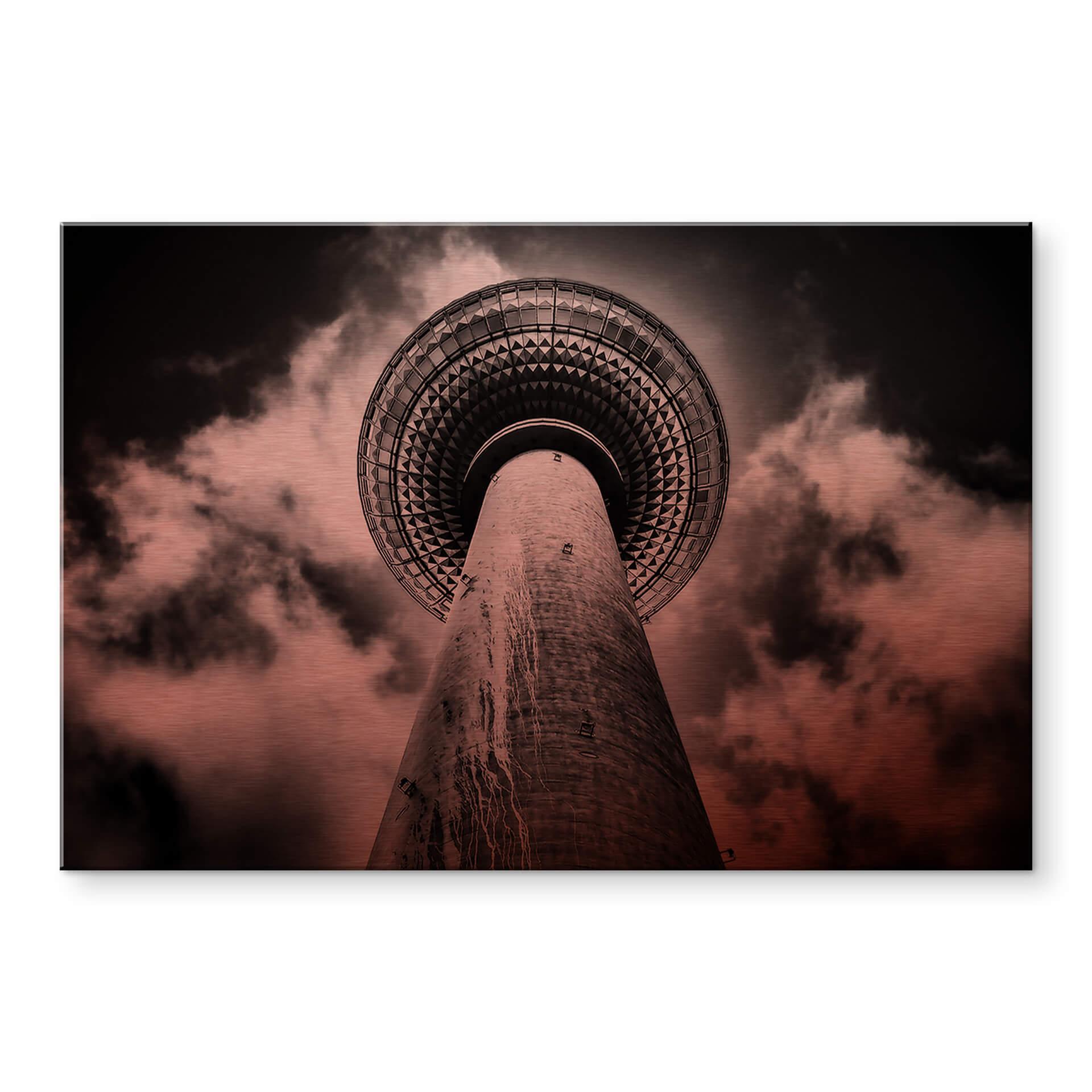 Tableau sur alu-Dibond avec effet cuivré Brown - Tour de télévision de Berlin