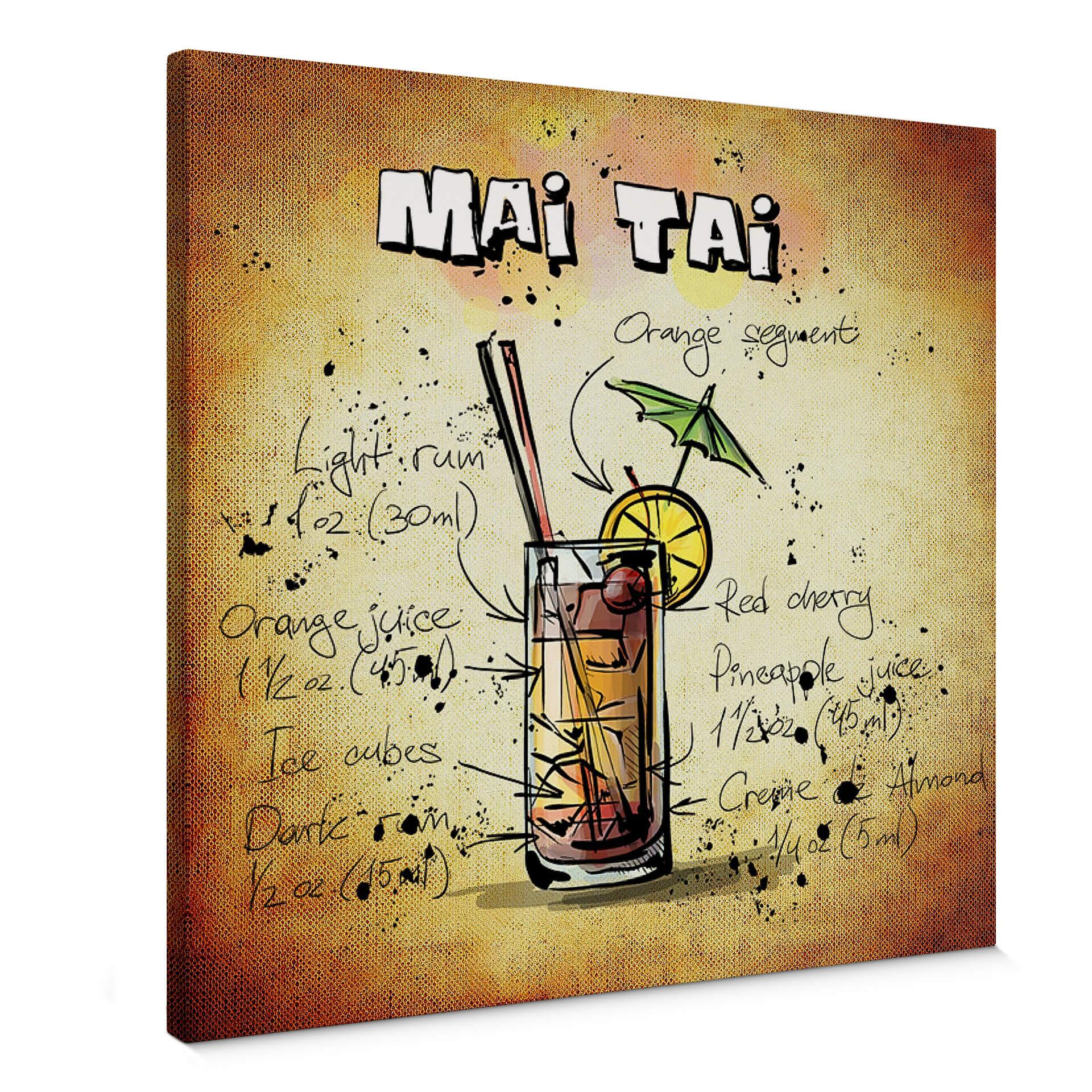 Lienzo Mai Tai - Receta