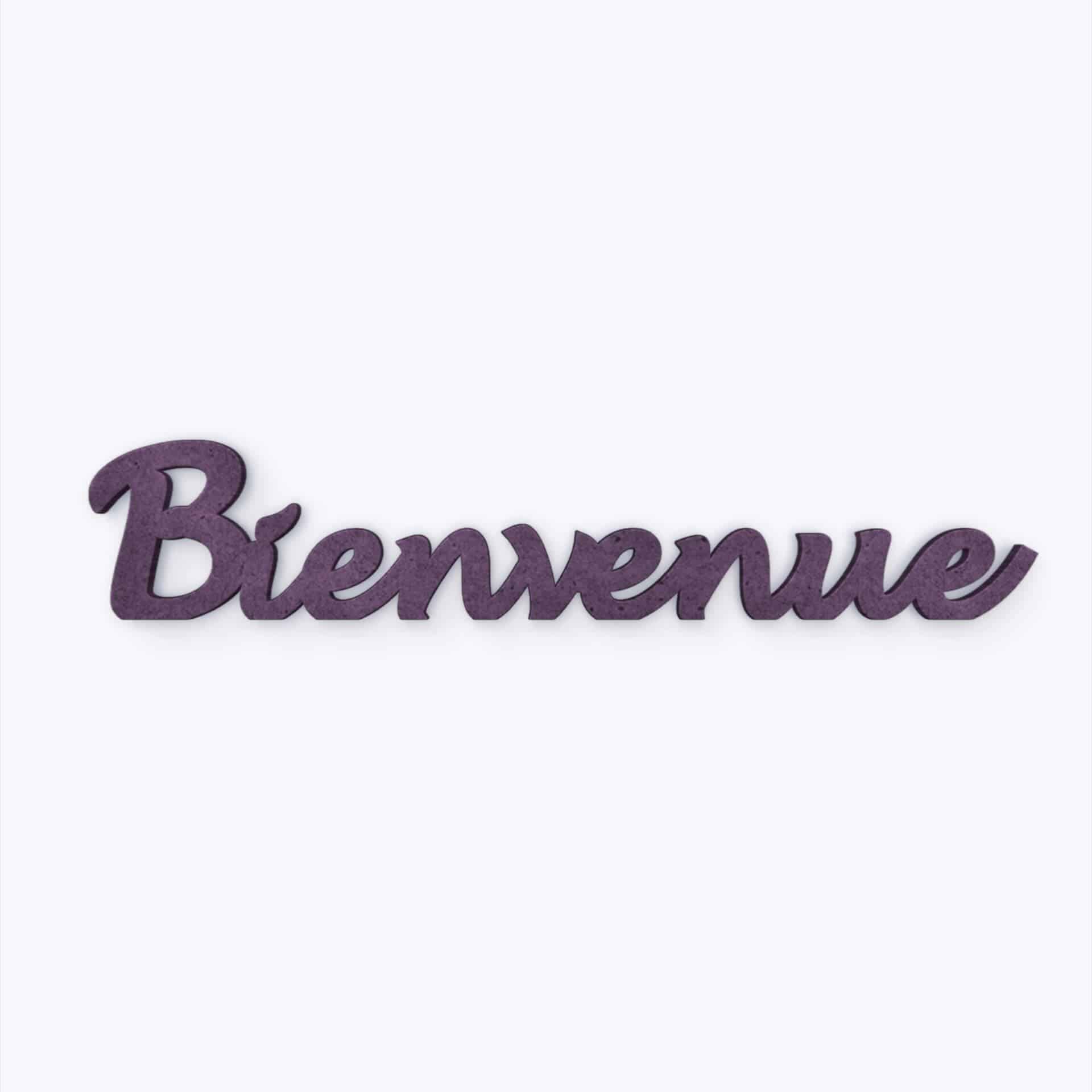 Scritta in MDF - Bienvenue